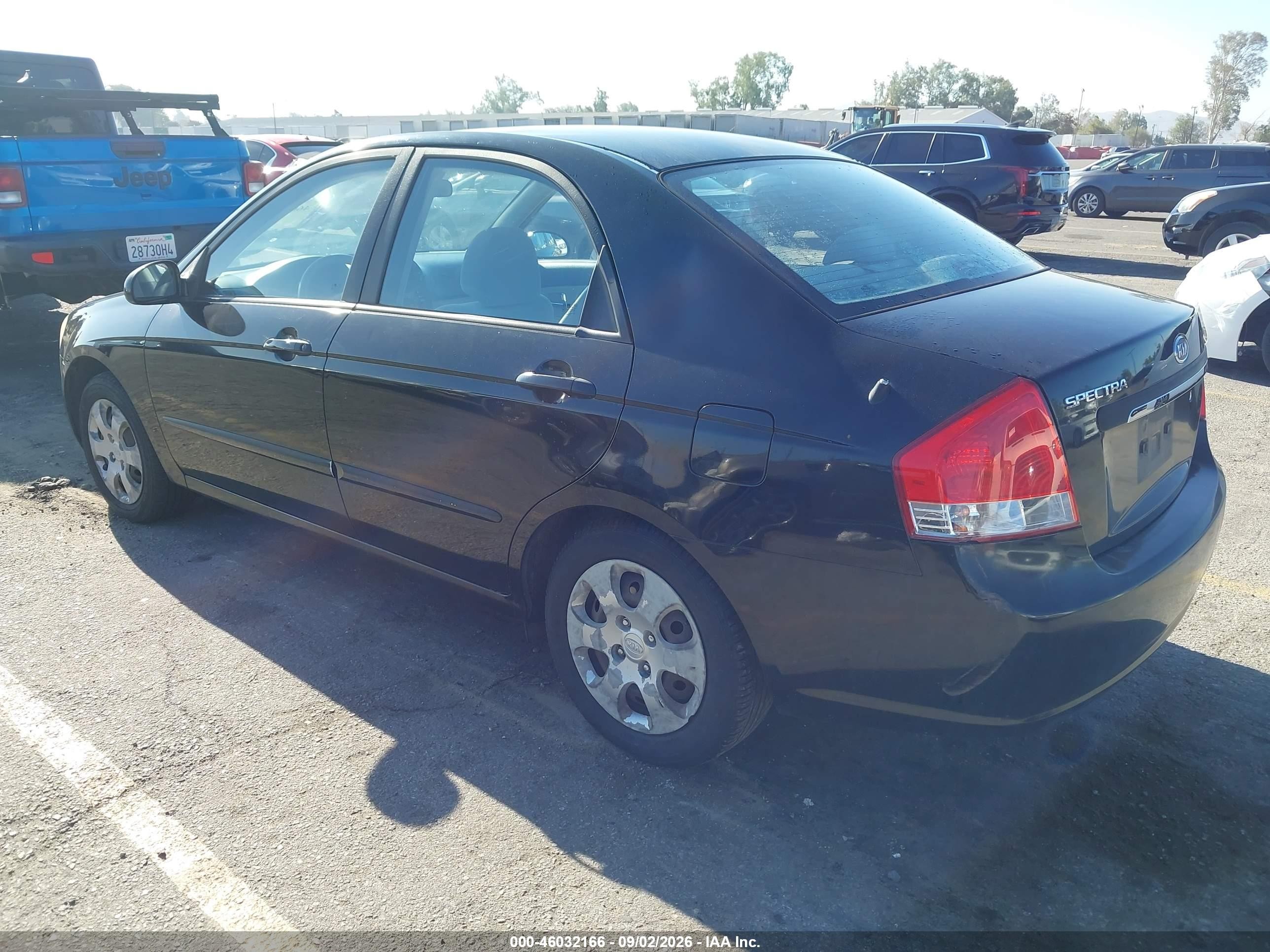 2009 Kia Spectra Ex Черный vin: KNAFE222795642539