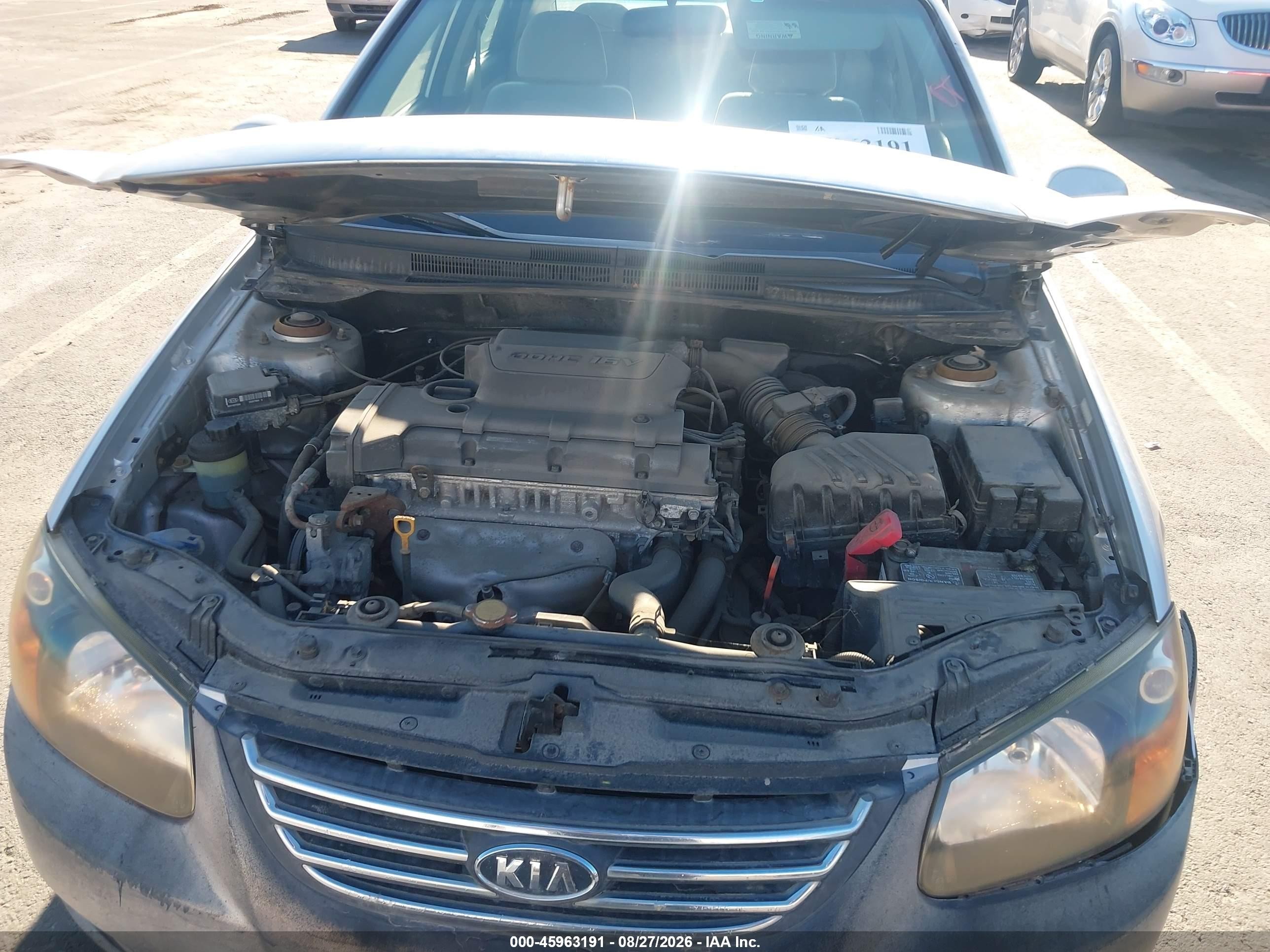 2009 Kia Spectra Ex Silver vin: KNAFE222995645796