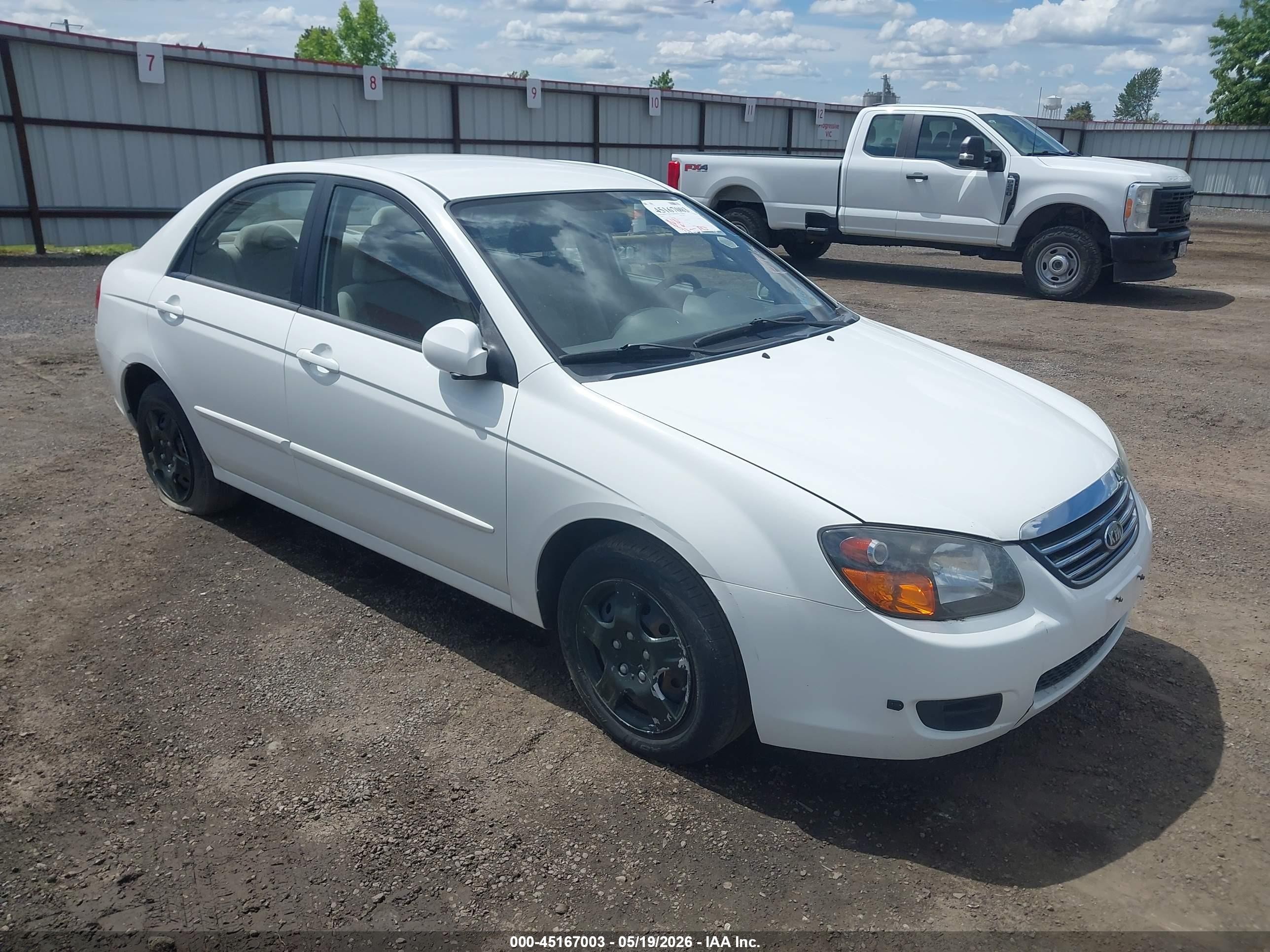 2009 Kia Spectra Ex Белый vin: KNAFE222X95662154