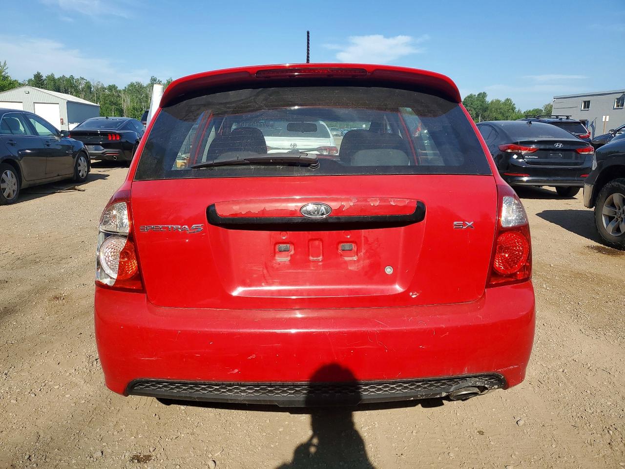 2009 Kia Spectra Sx Red vin: KNAFE241095023169
