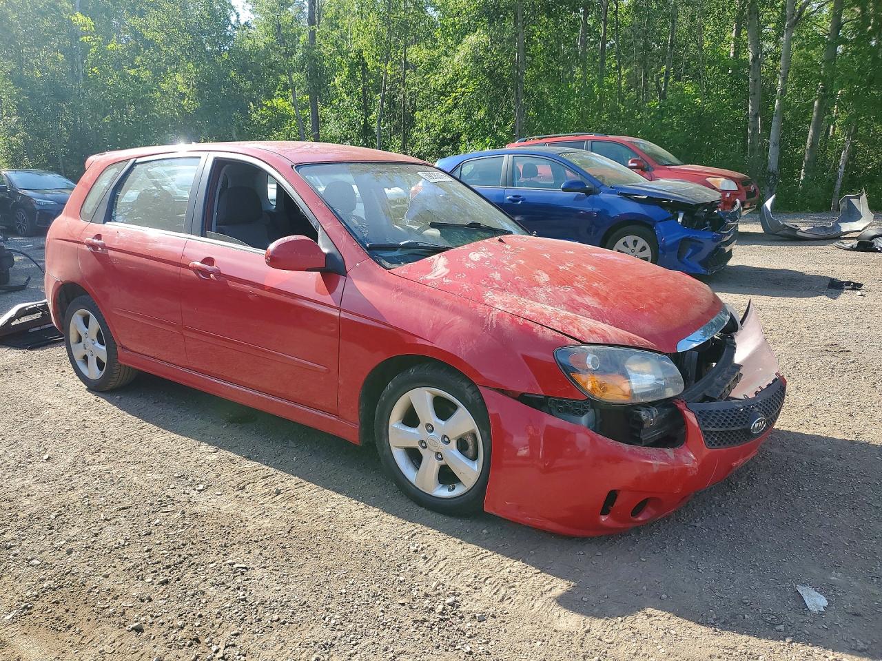 2009 Kia Spectra Sx Red vin: KNAFE241095023169