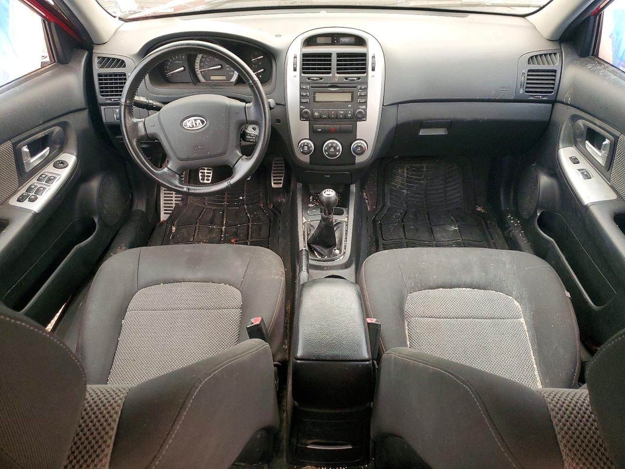 2009 Kia Spectra Sx Red vin: KNAFE241095023169