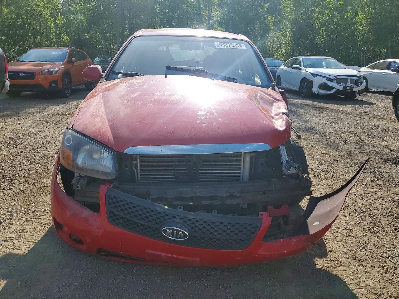 2009 Kia Spectra Sx Red vin: KNAFE241095023169