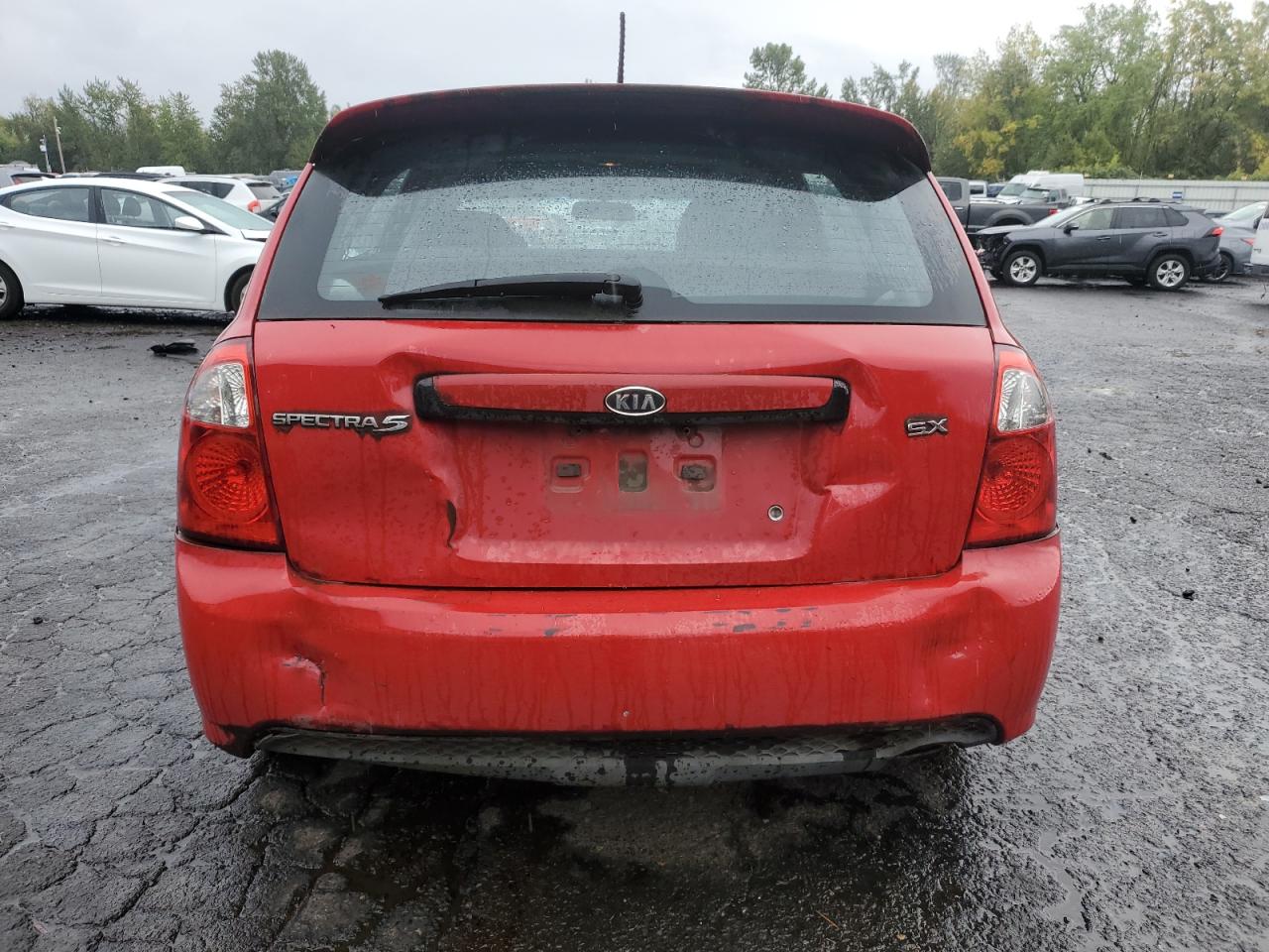 2009 Kia Spectra Sx Red vin: KNAFE242595025461
