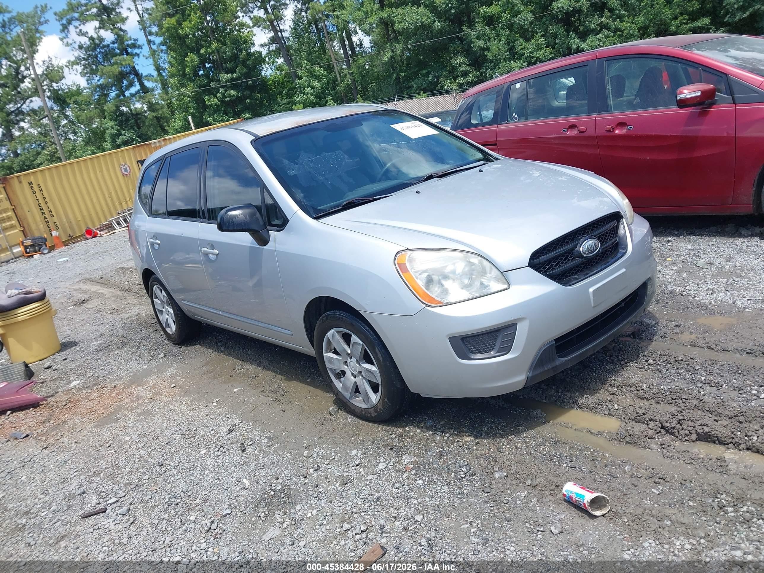 2007 Kia Rondo Lx Silver vin: KNAFG525077049869