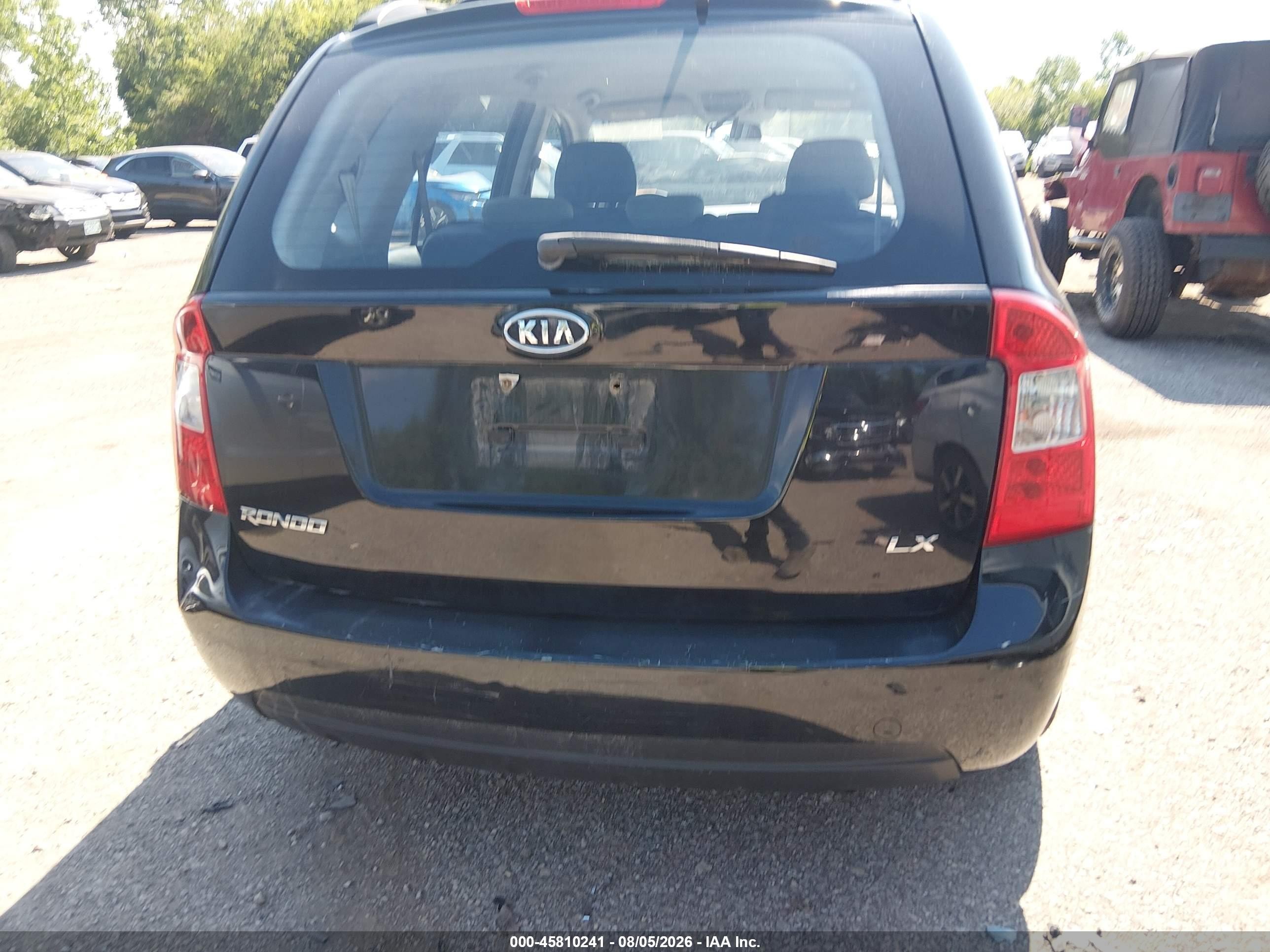 2008 Kia Rondo Lx Черный vin: KNAFG525887209918