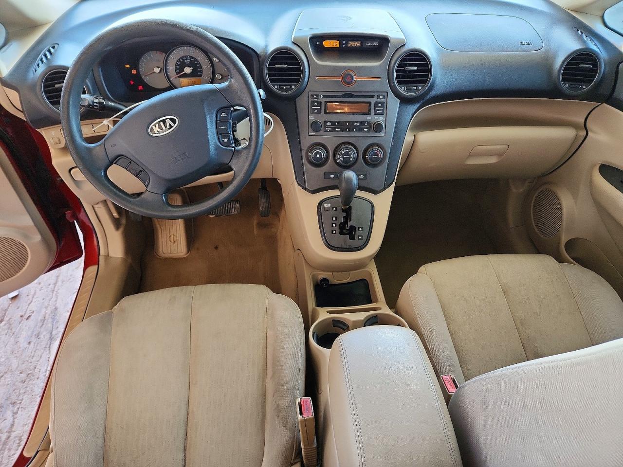 2007 Kia Rondo Lx Red vin: KNAFG525X77052486