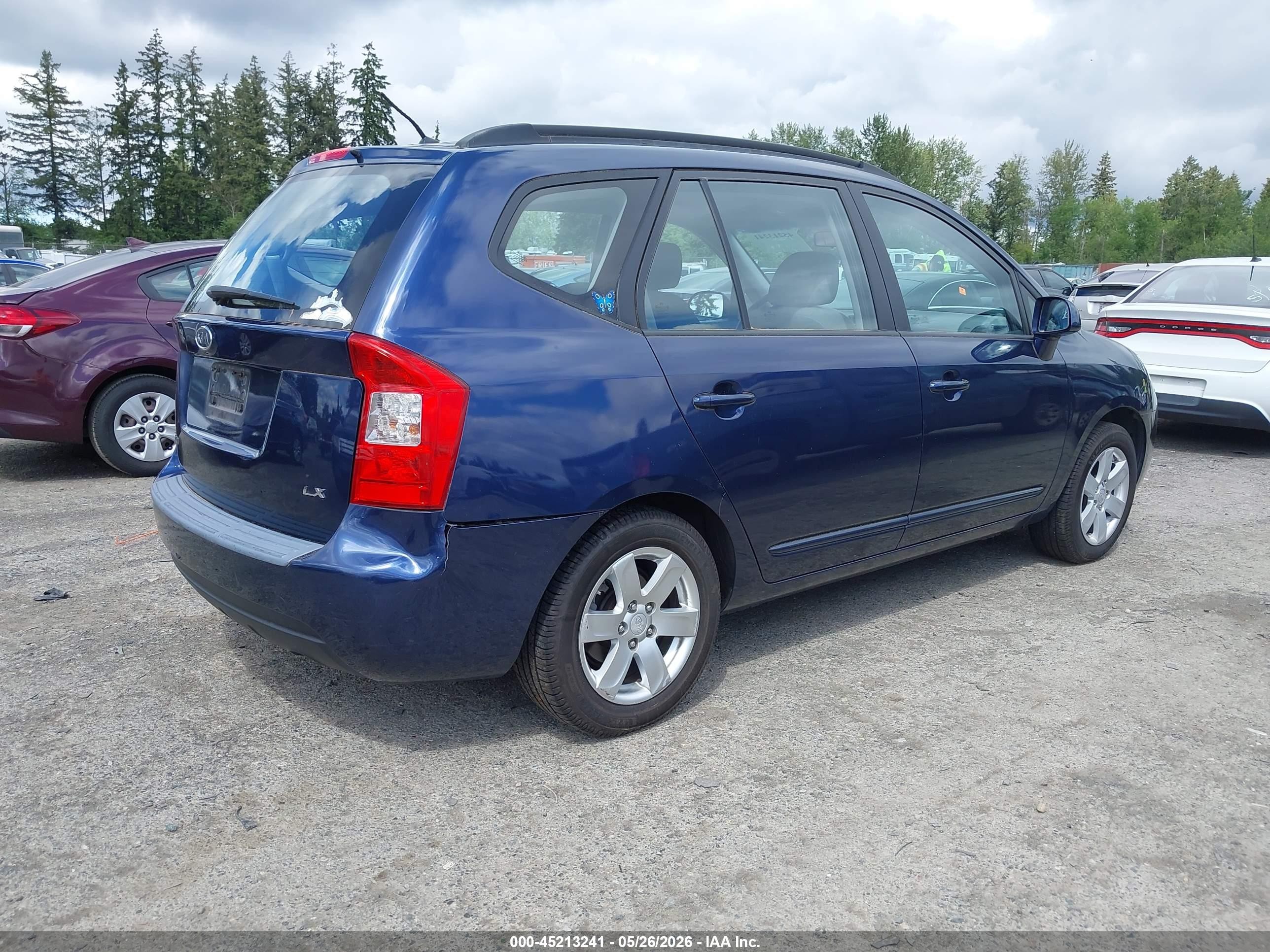 2008 Kia Rondo Lx Blue vin: KNAFG525X87174931