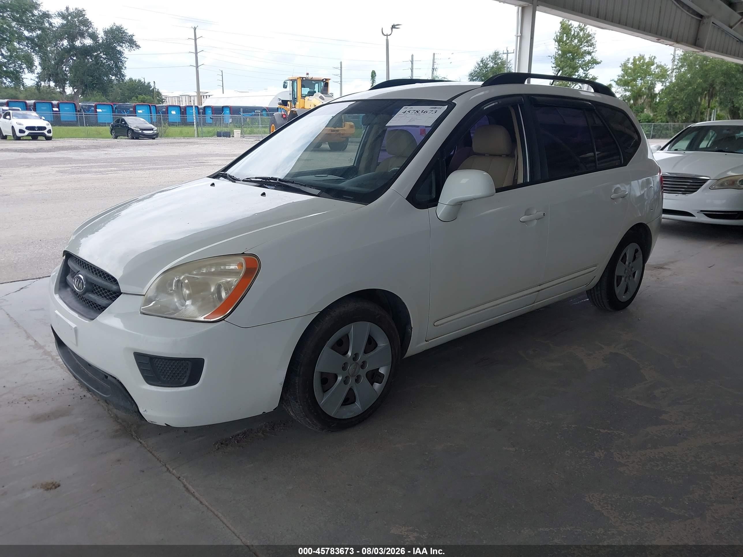 2009 Kia Rondo Lx V6 Белый vin: KNAFG526097252238