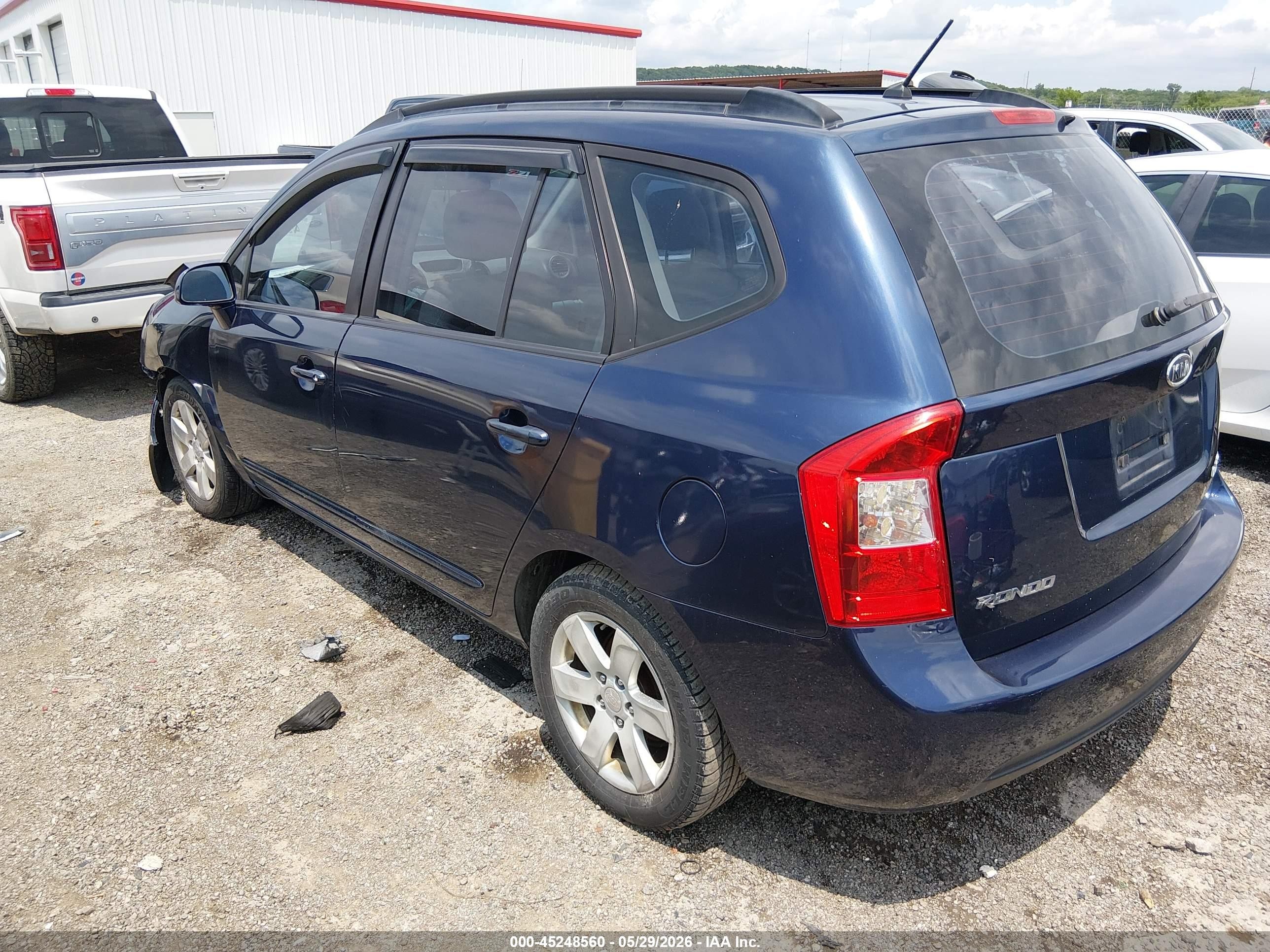 2008 Kia Rondo Lx V6 Синий vin: KNAFG526187145357