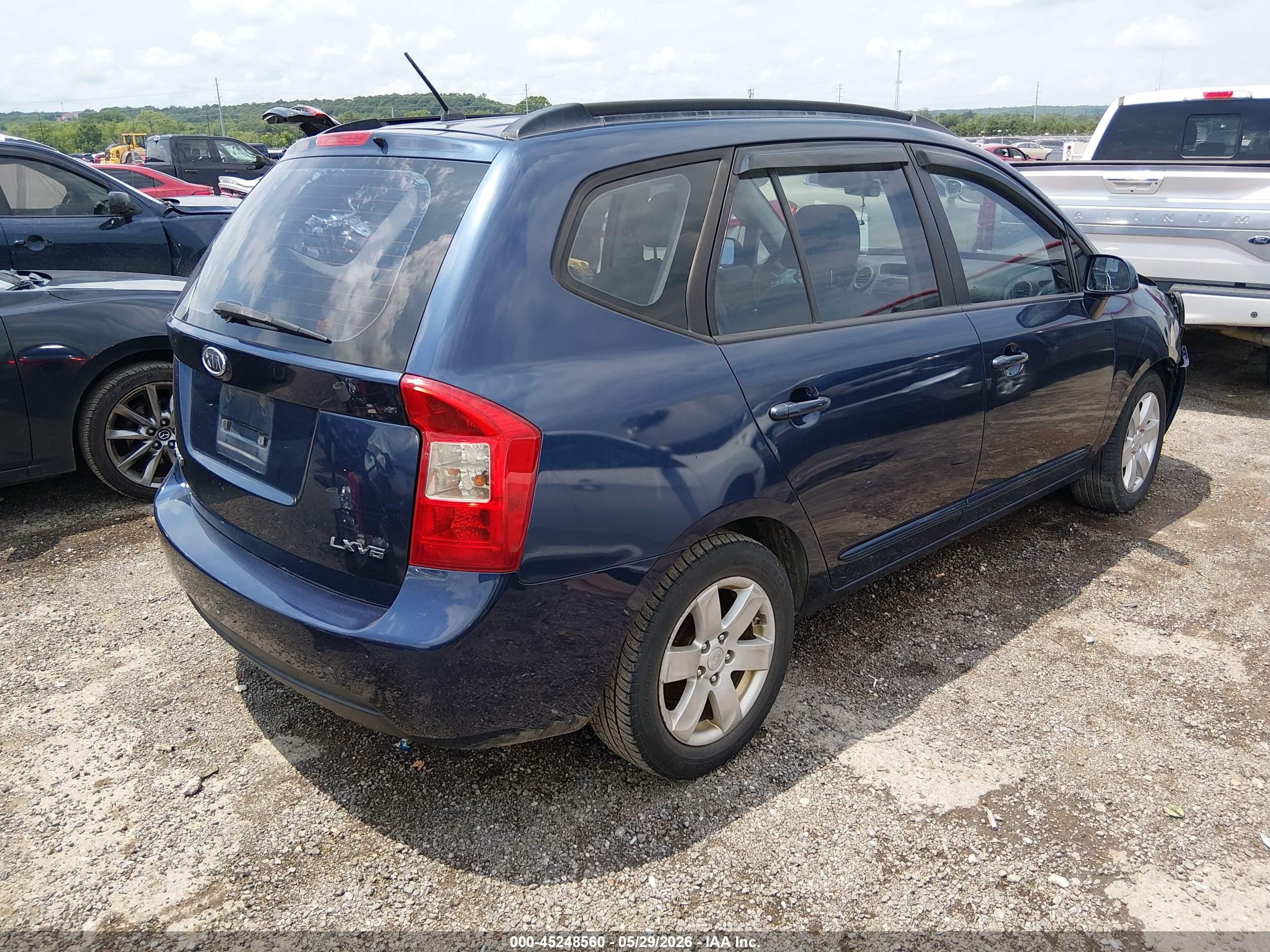 2008 Kia Rondo Lx V6 Синий vin: KNAFG526187145357
