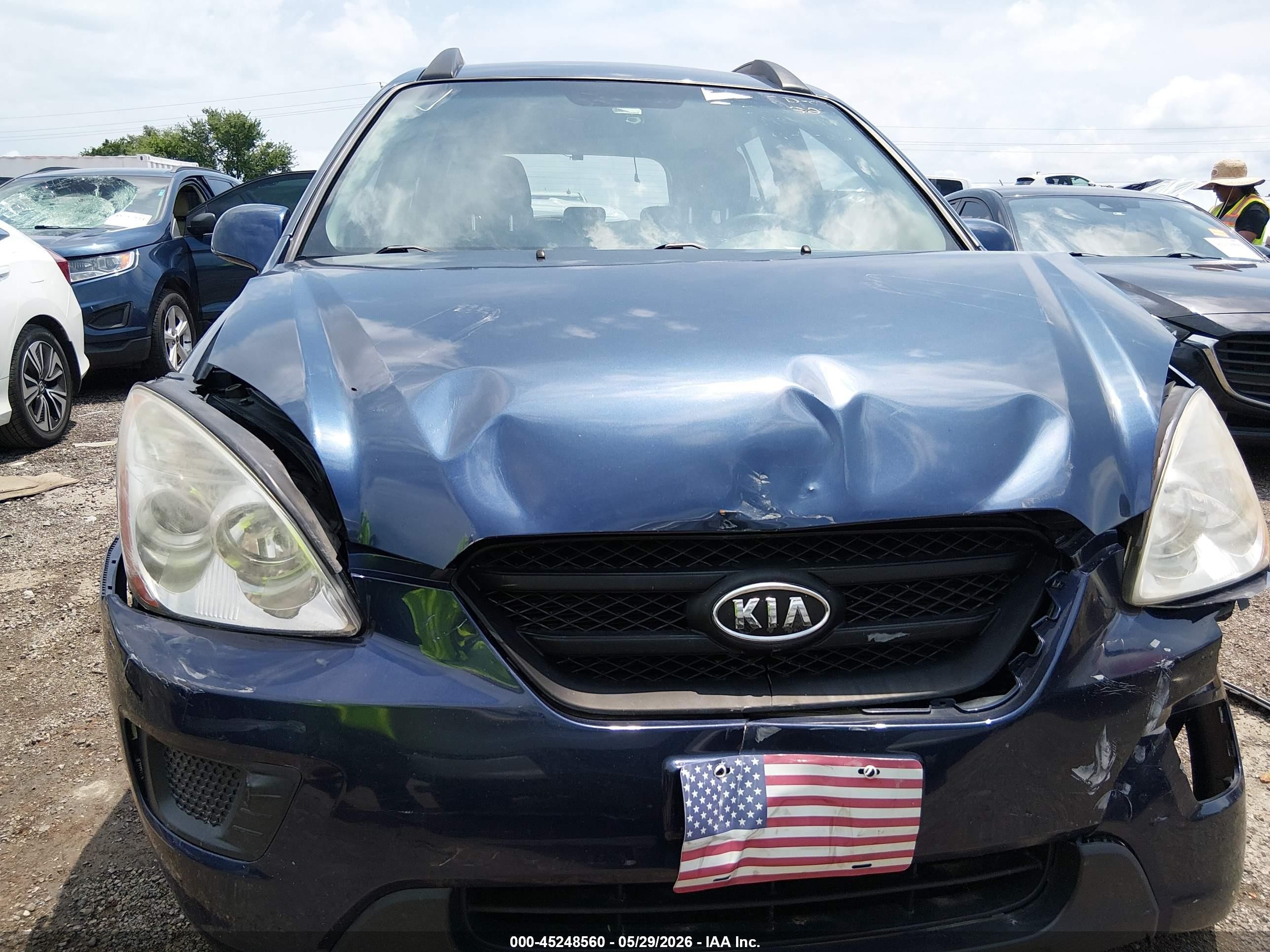 2008 Kia Rondo Lx V6 Синий vin: KNAFG526187145357