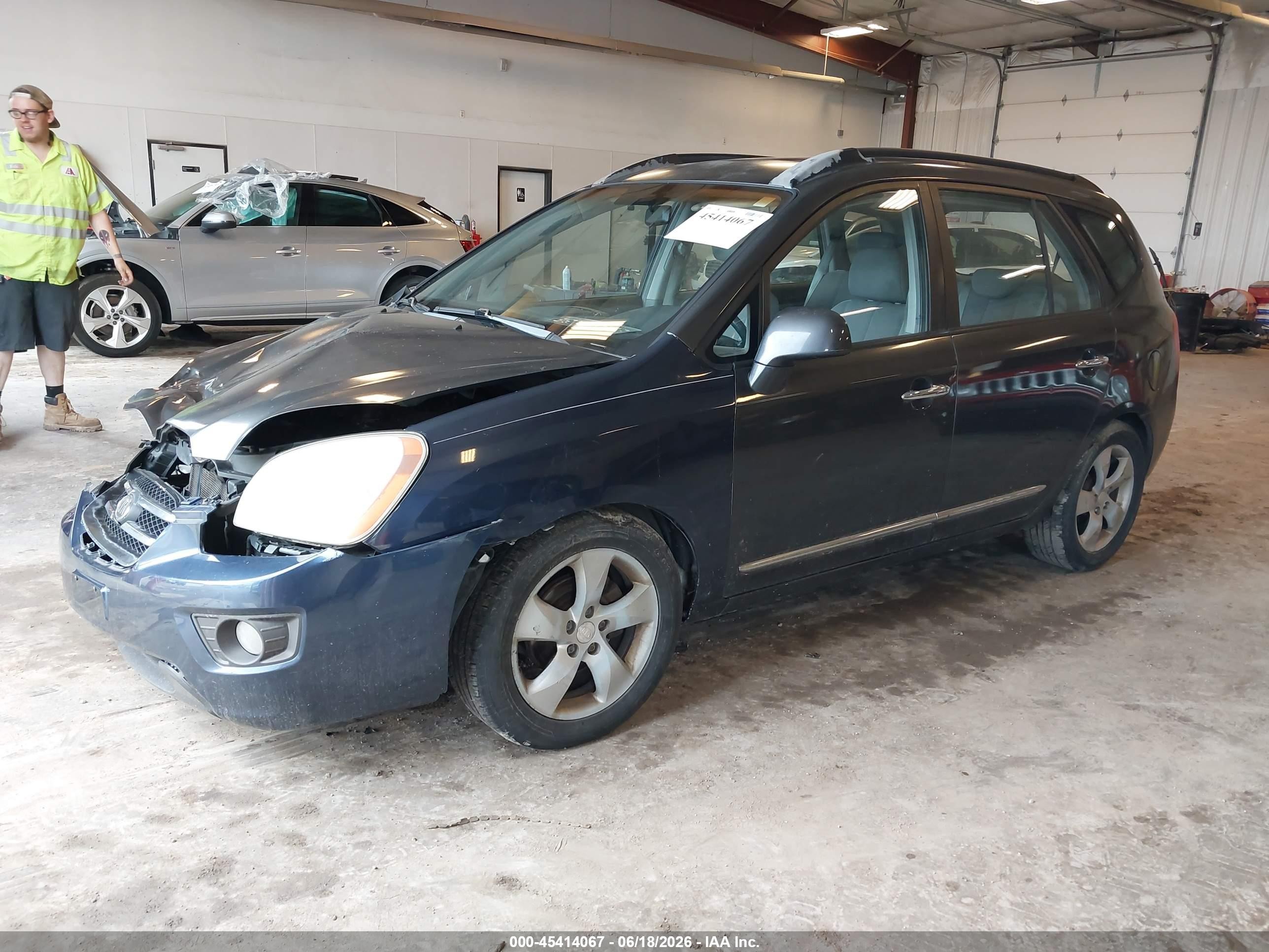 2007 Kia Rondo Ex V6 Gray vin: KNAFG526277097608
