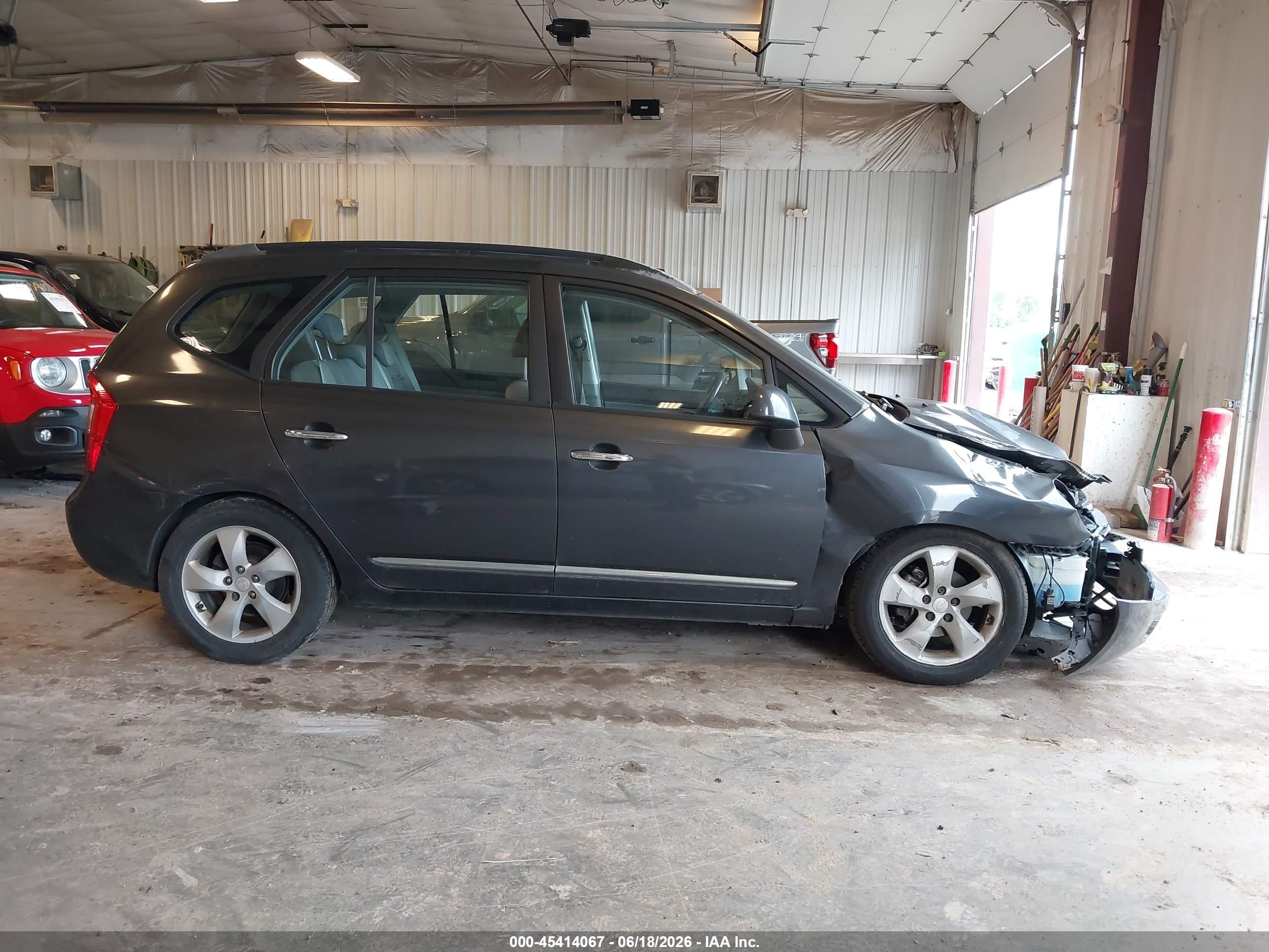2007 Kia Rondo Ex V6 Gray vin: KNAFG526277097608