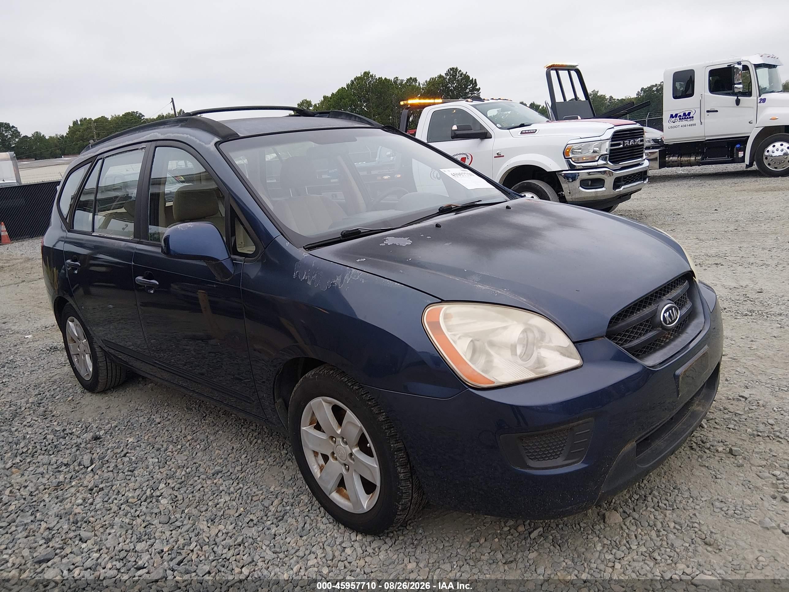 2008 Kia Rondo Lx V6 Blue vin: KNAFG526487172939