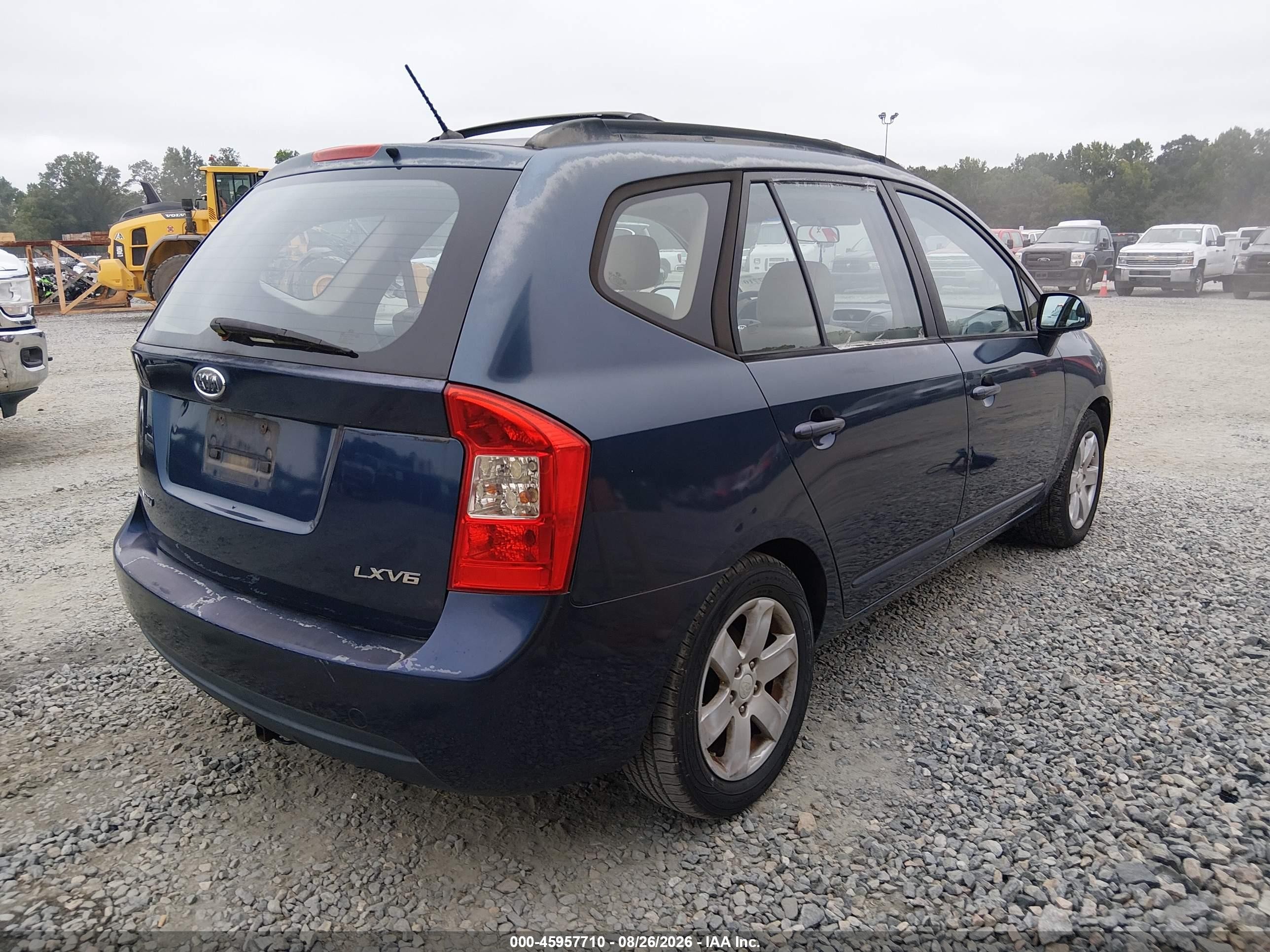 2008 Kia Rondo Lx V6 Blue vin: KNAFG526487172939