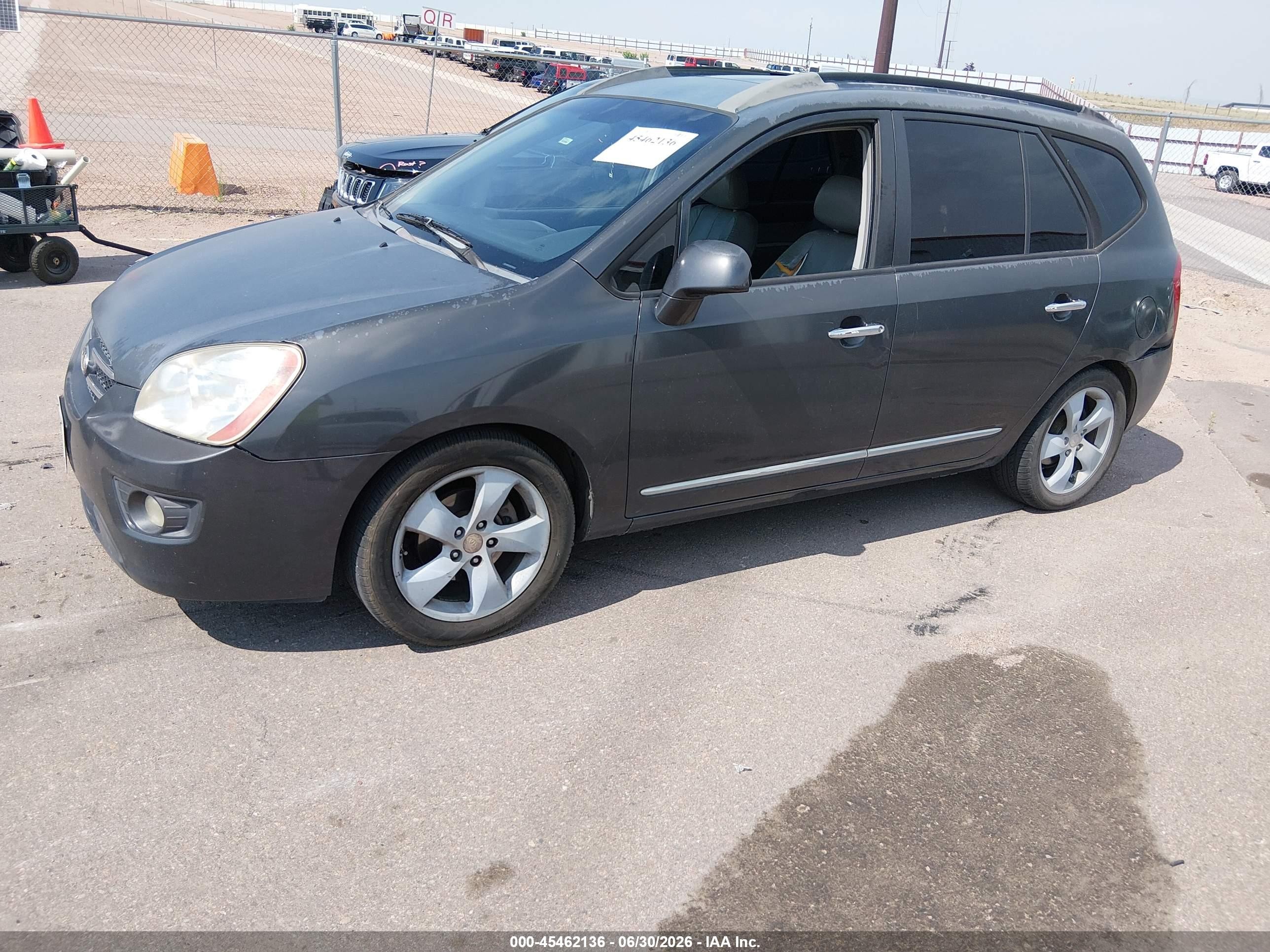 2007 Kia Rondo Ex V6 Gray vin: KNAFG526677104575