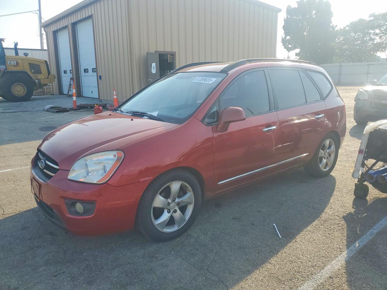 2008 Kia Rondo Lx/ex Red vin: KNAFG526887209698
