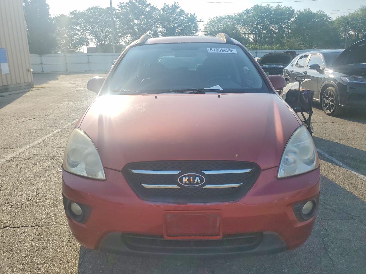 2008 Kia Rondo Lx/ex Red vin: KNAFG526887209698