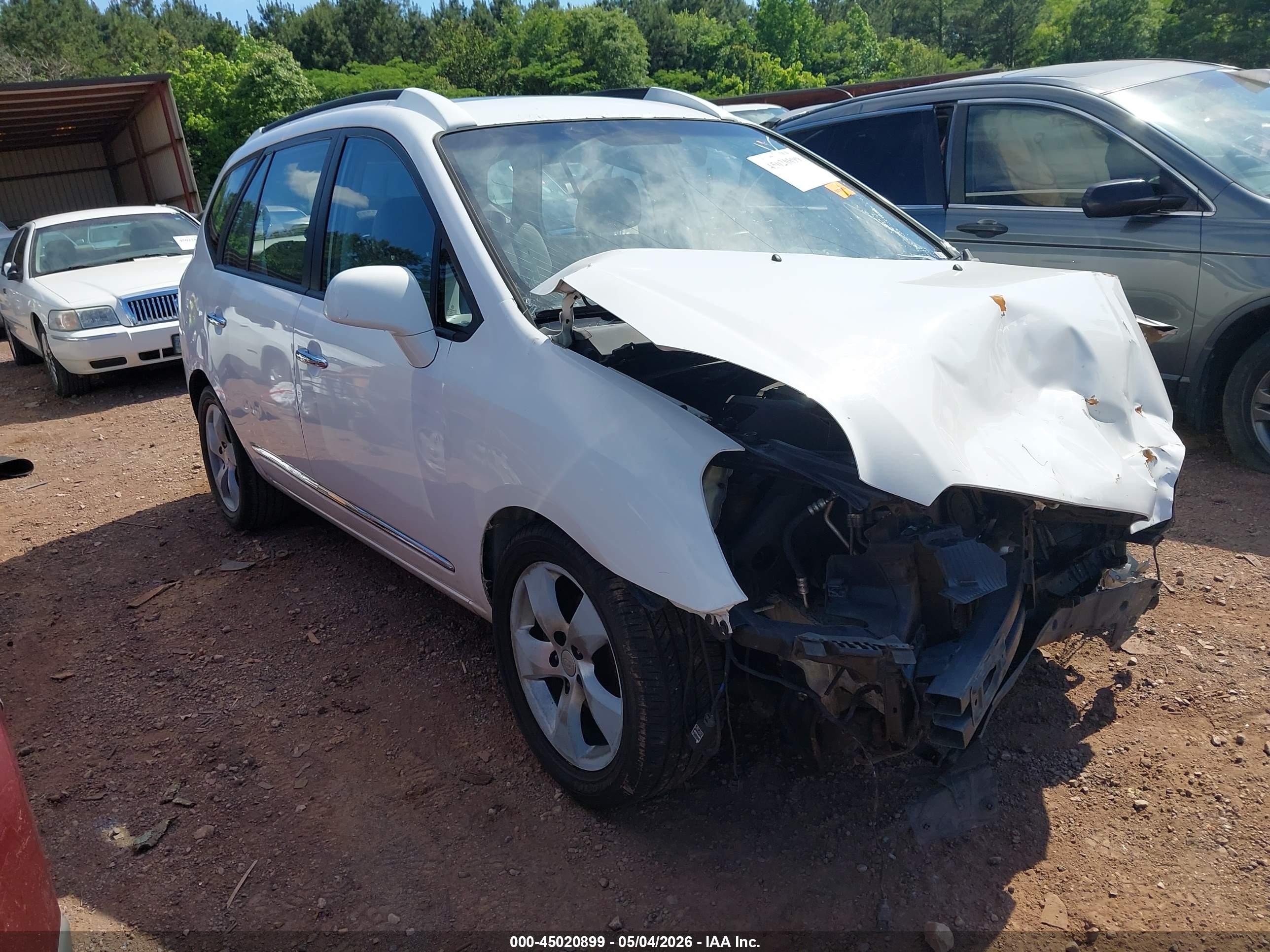 2007 Kia Rondo Ex V6 Белый vin: KNAFG526977113707