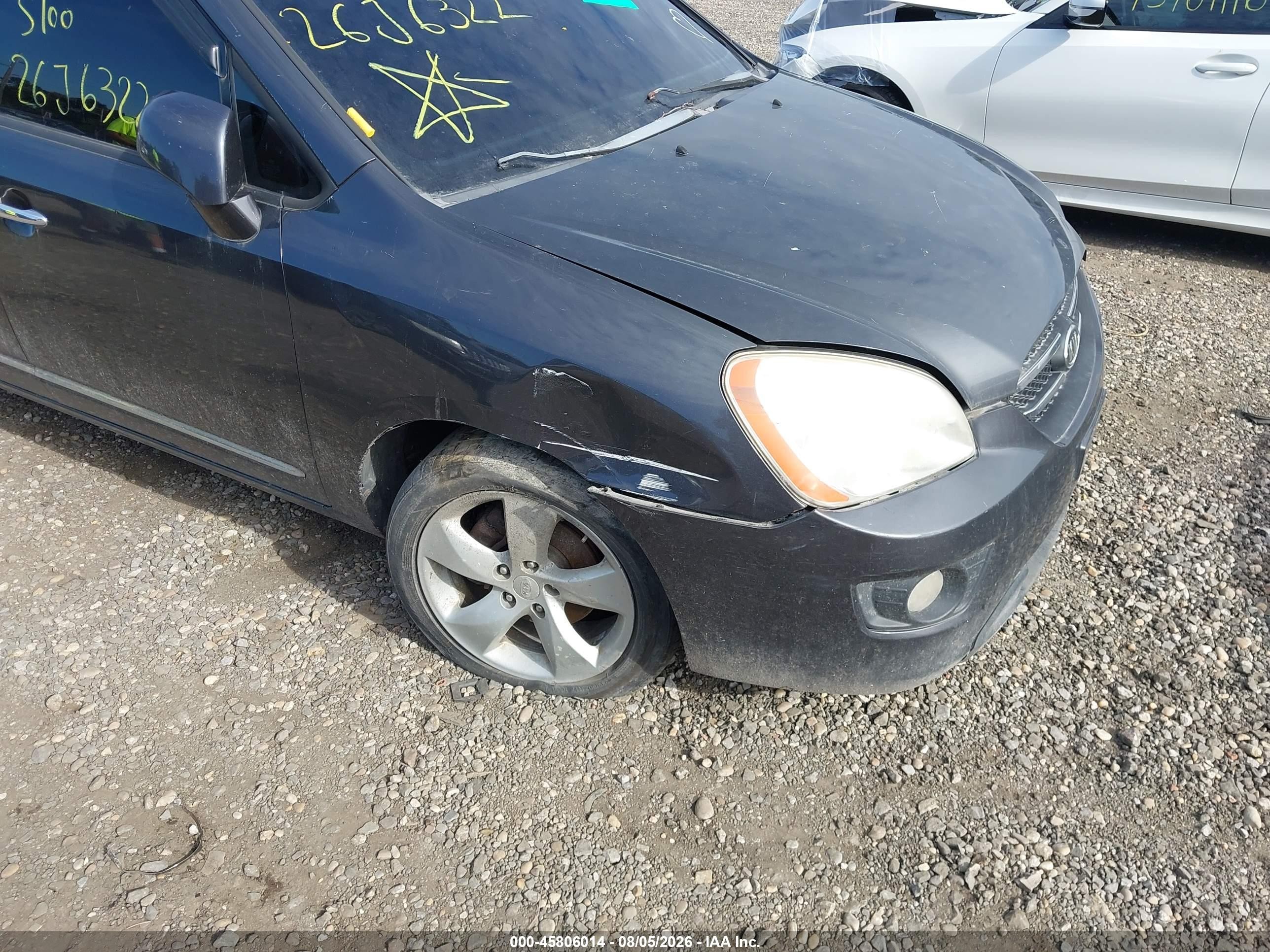 2008 Kia Rondo Ex V6 Gray vin: KNAFG526987154419