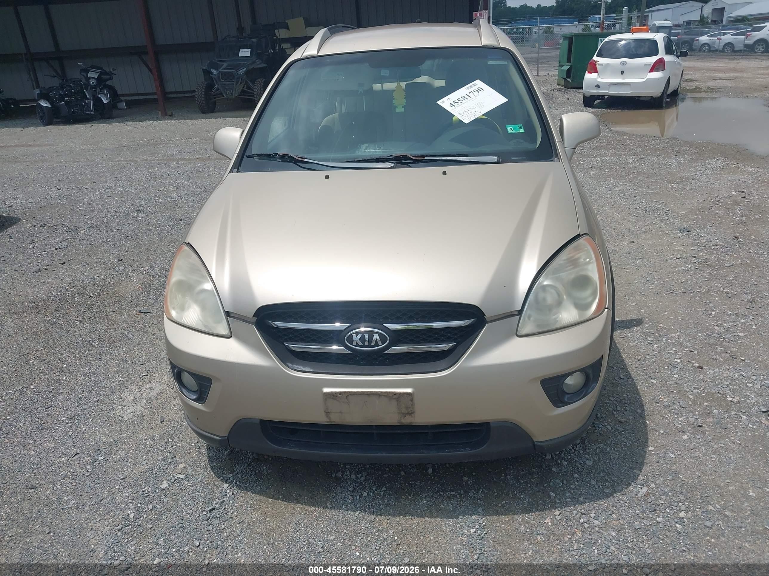 2007 Kia Rondo Ex V6 Gold vin: KNAFG526X77047815
