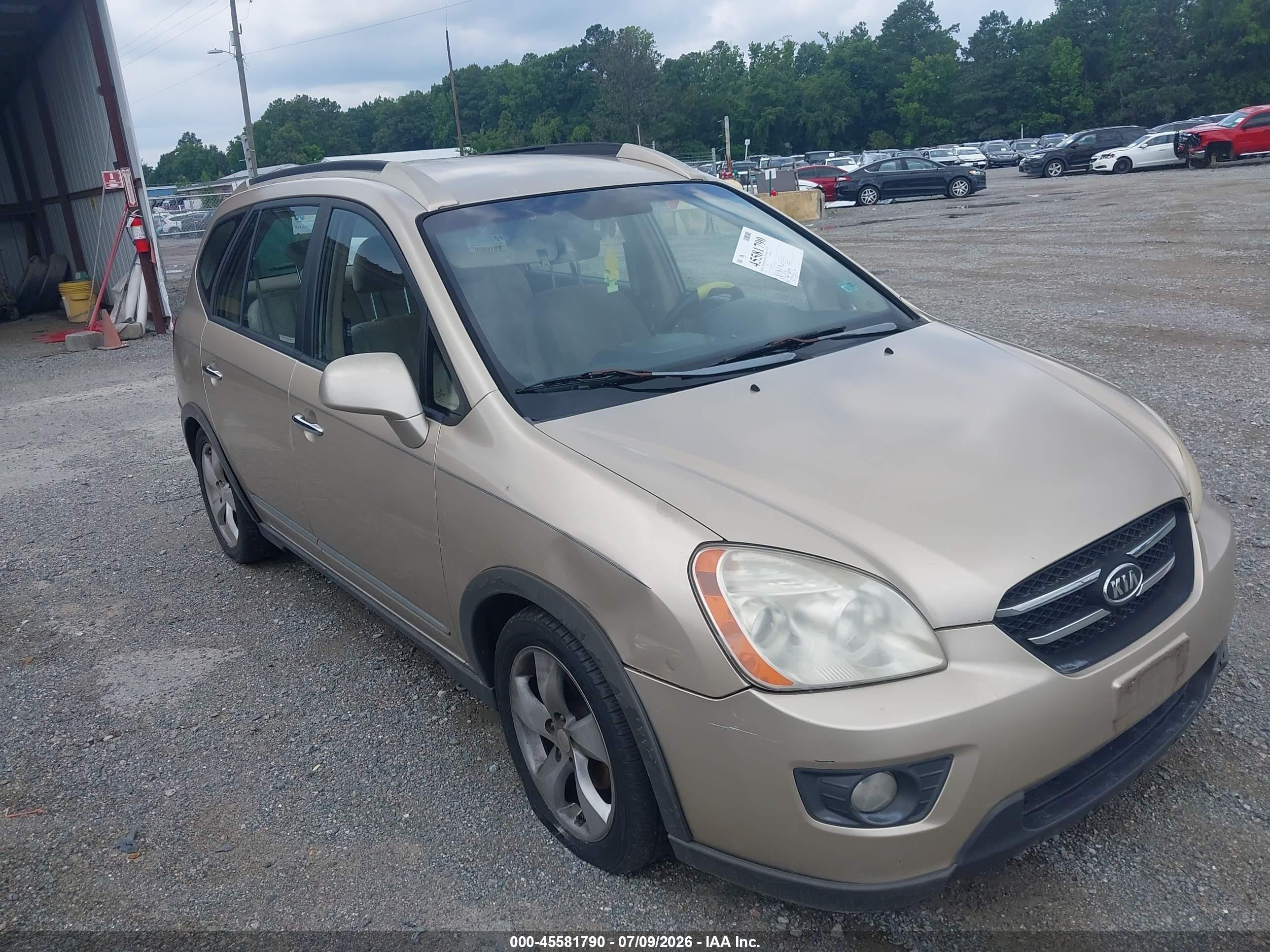2007 Kia Rondo Ex V6 Gold vin: KNAFG526X77047815
