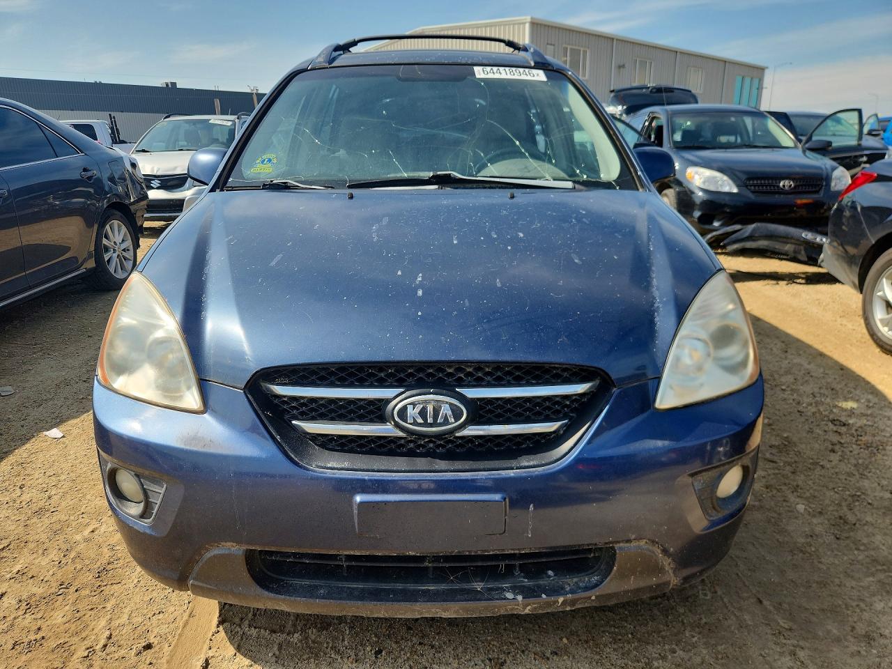 2007 Kia Rondo Lx Blue vin: KNAFG526X77066140