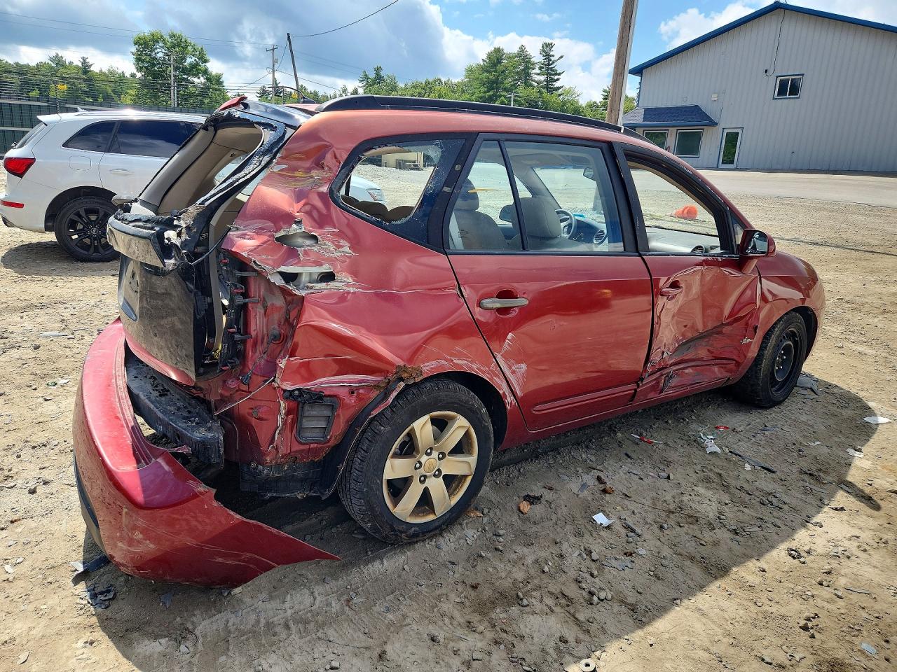 2008 Kia Rondo Lx Red vin: KNAFG526X87149231