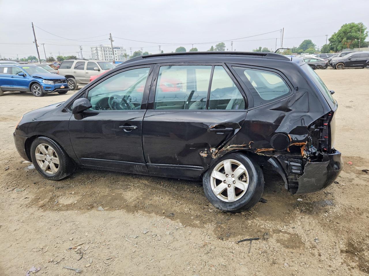 2008 Kia Rondo Lx Black vin: KNAFG526X87153974