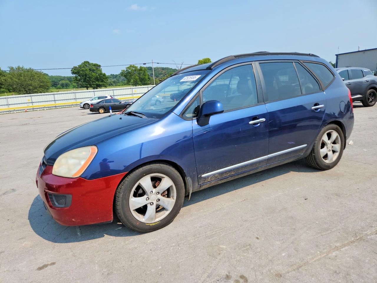 2008 Kia Rondo Lx Blue vin: KNAFG526X87156471