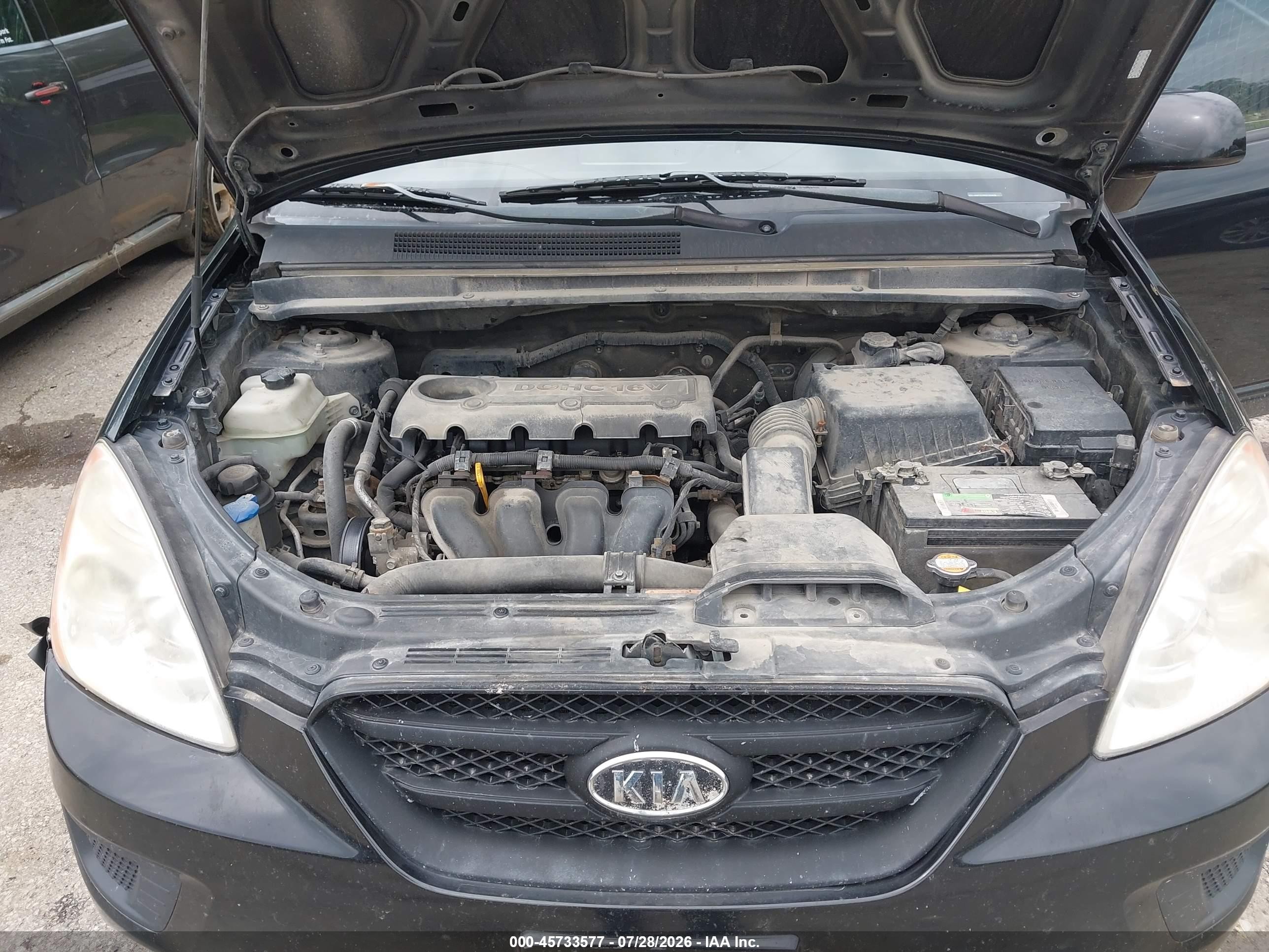2009 Kia Rondo Lx Черный vin: KNAFG528197269406