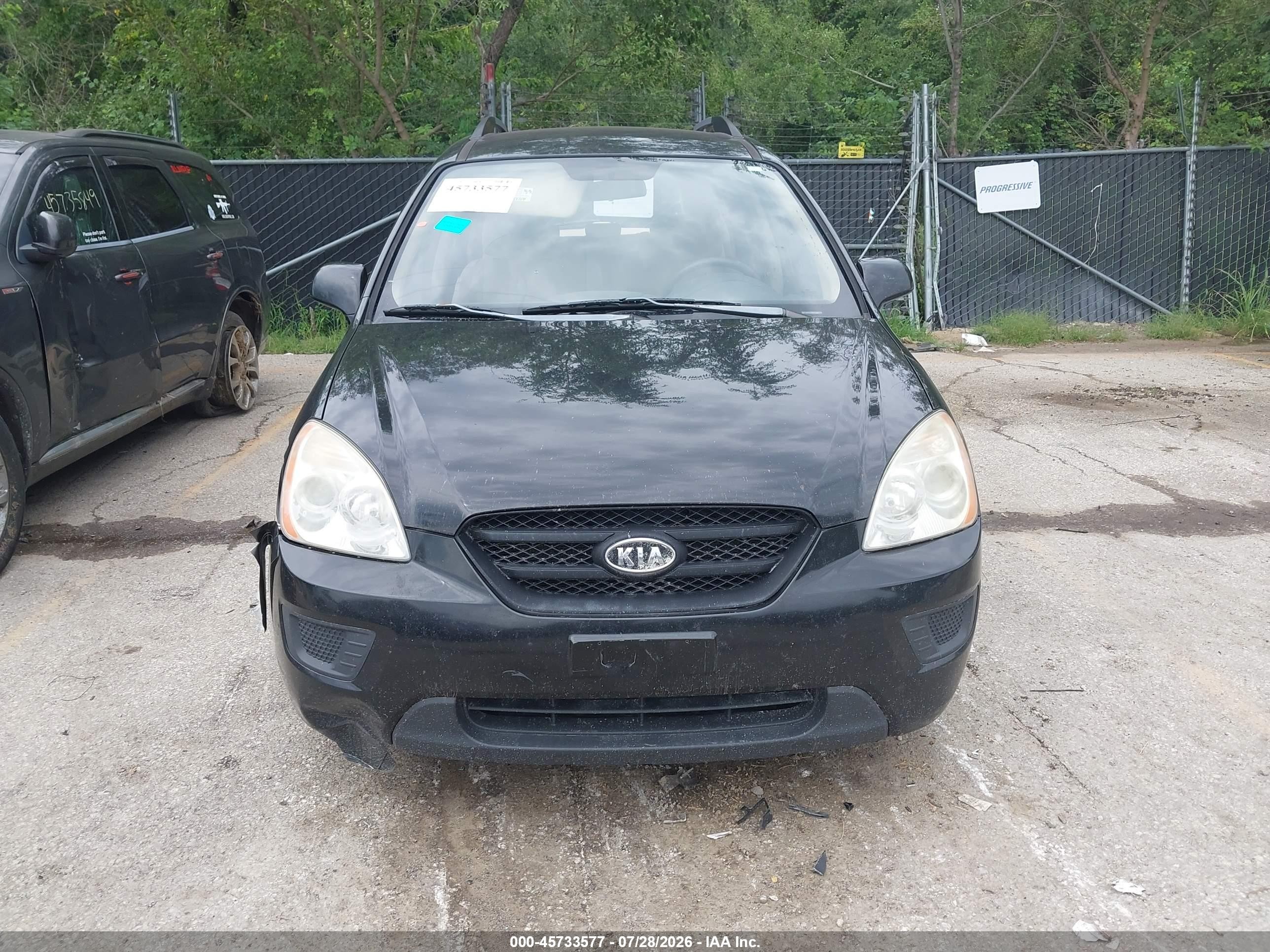 2009 Kia Rondo Lx Черный vin: KNAFG528197269406