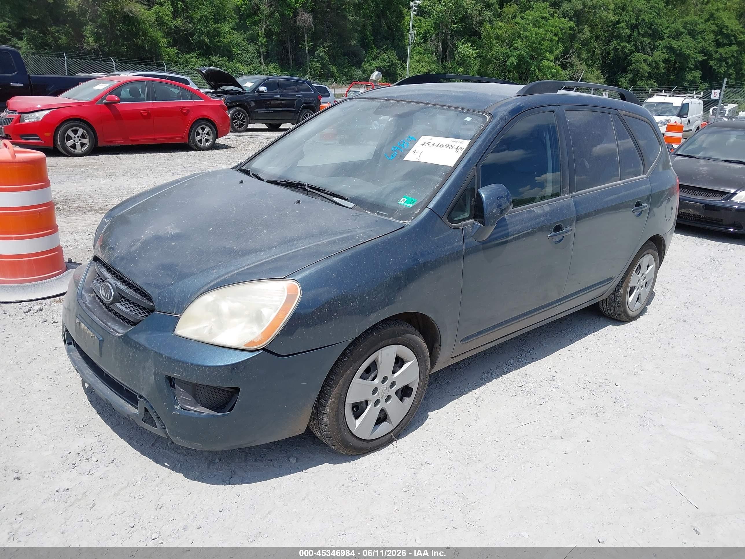 2009 Kia Rondo Lx Синий vin: KNAFG528297284996
