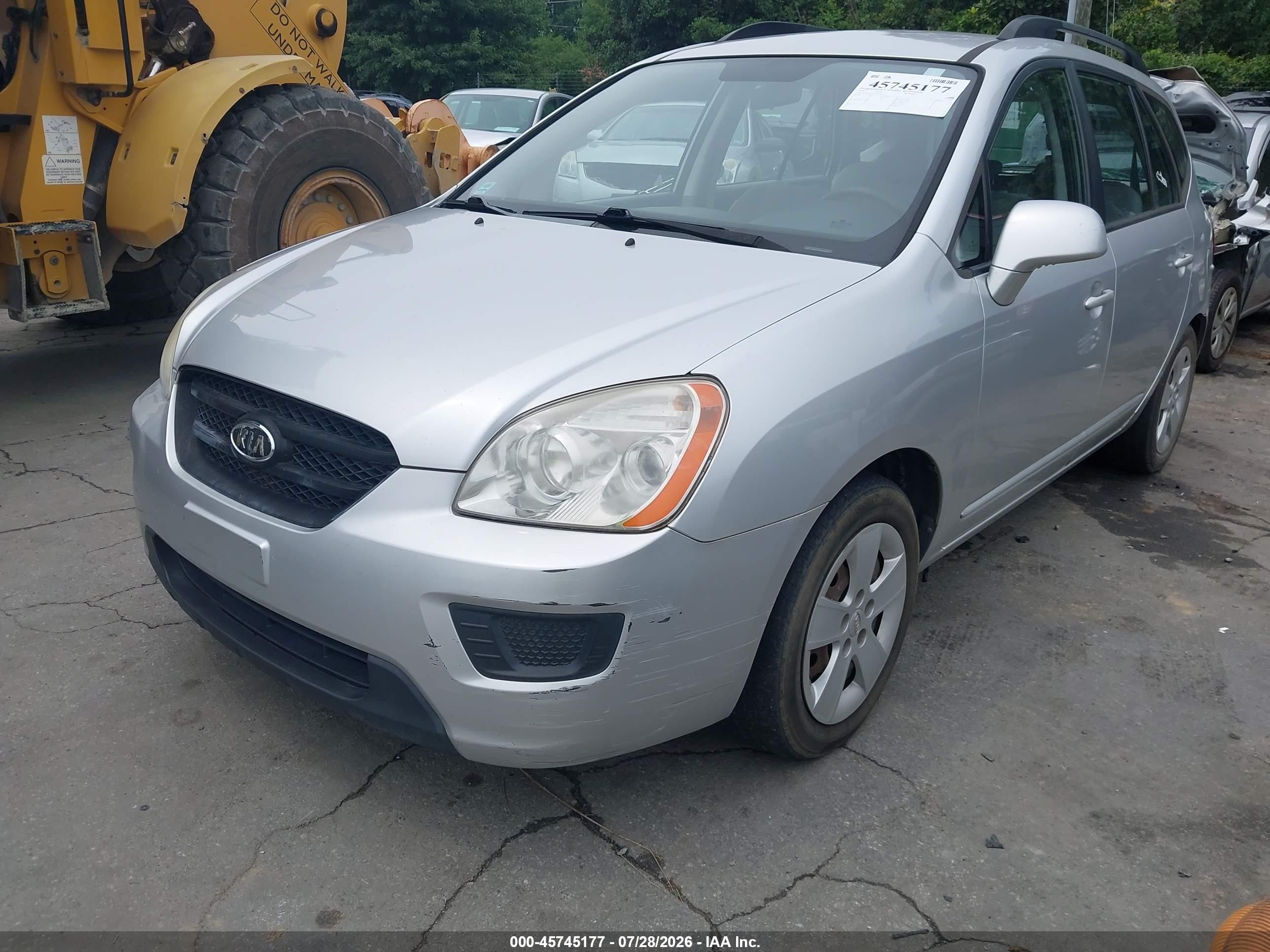 2009 Kia Rondo Lx Серебряный vin: KNAFG528597251183