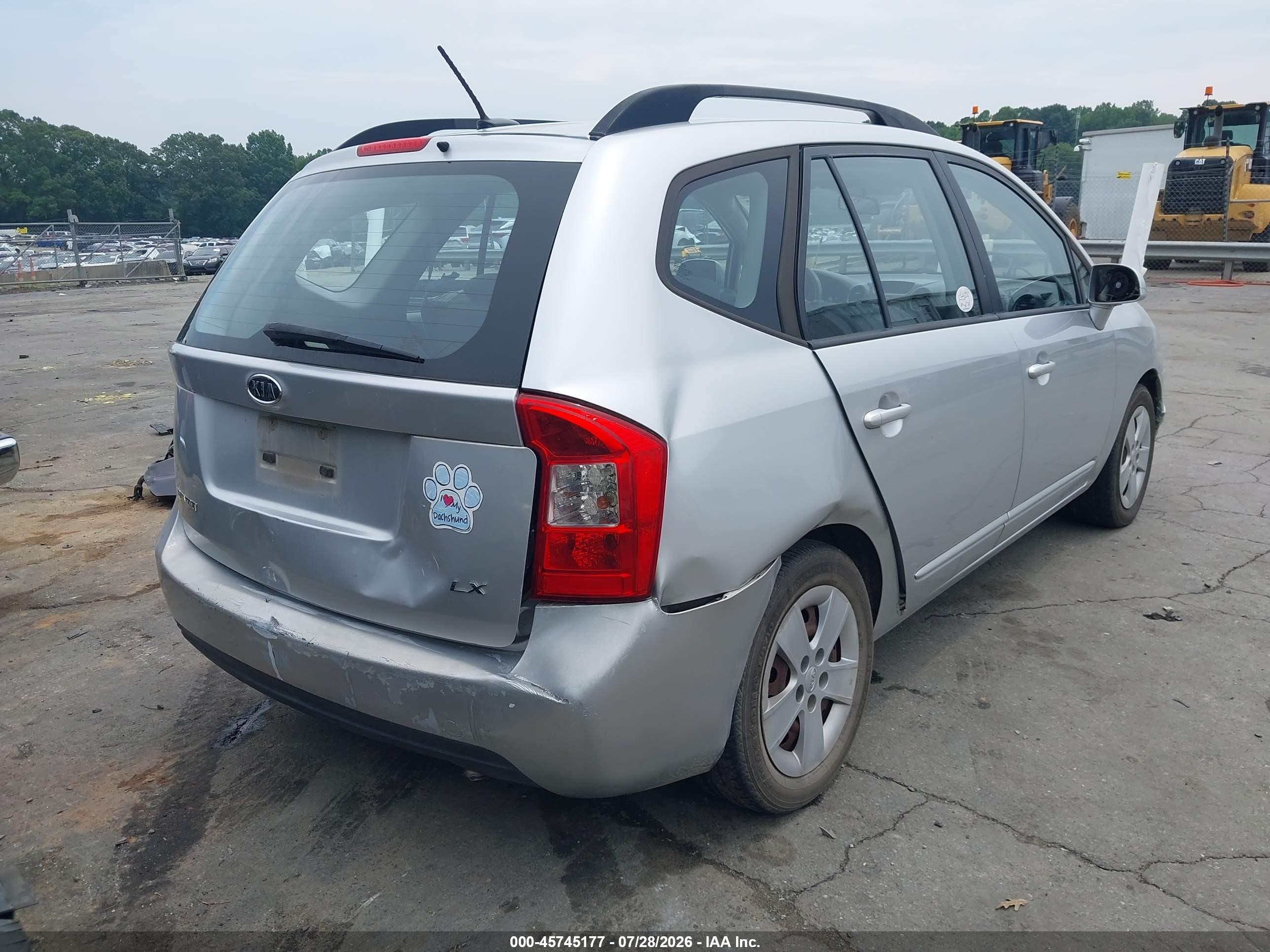 2009 Kia Rondo Lx Серебряный vin: KNAFG528597251183