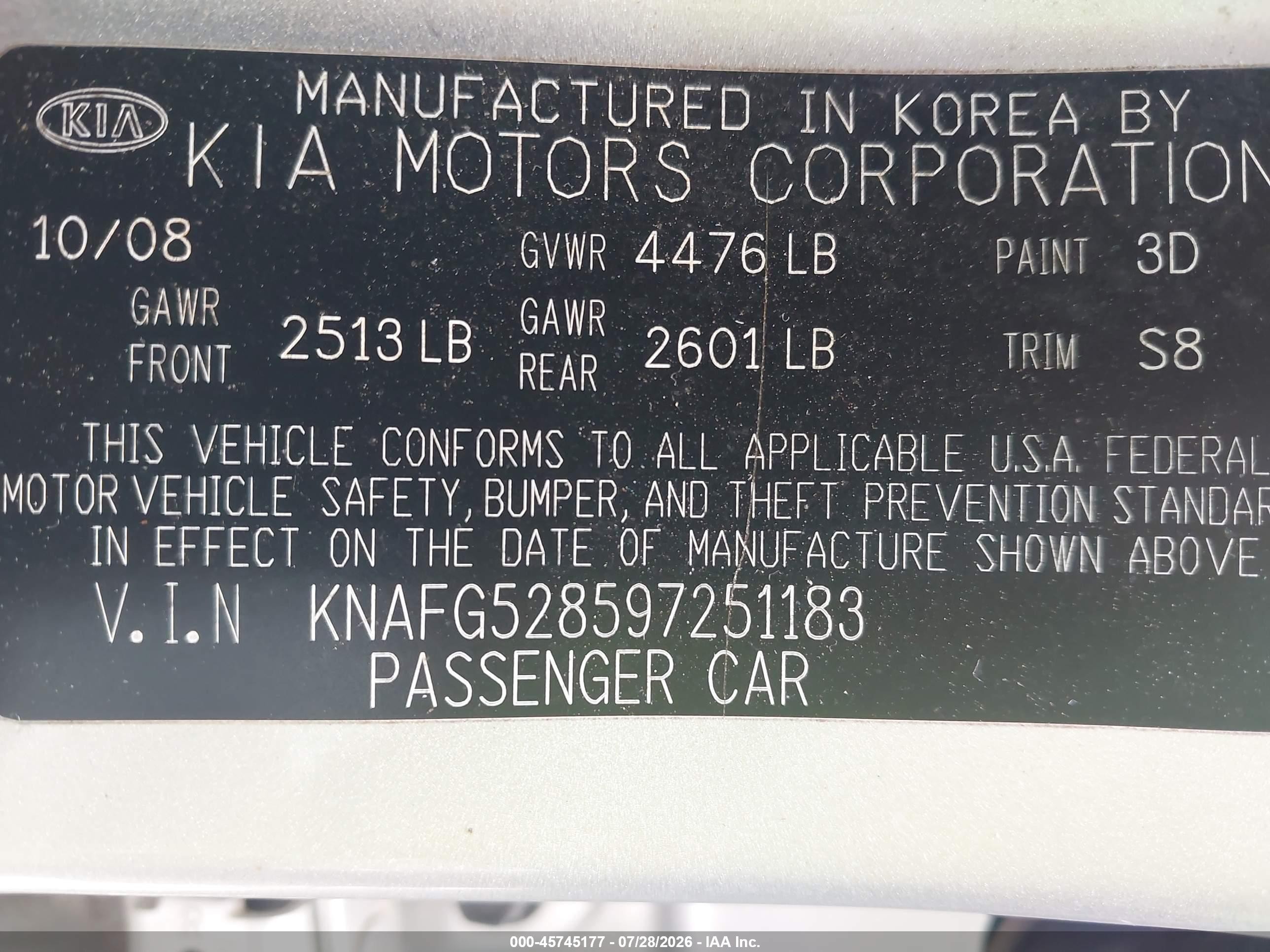 2009 Kia Rondo Lx Серебряный vin: KNAFG528597251183