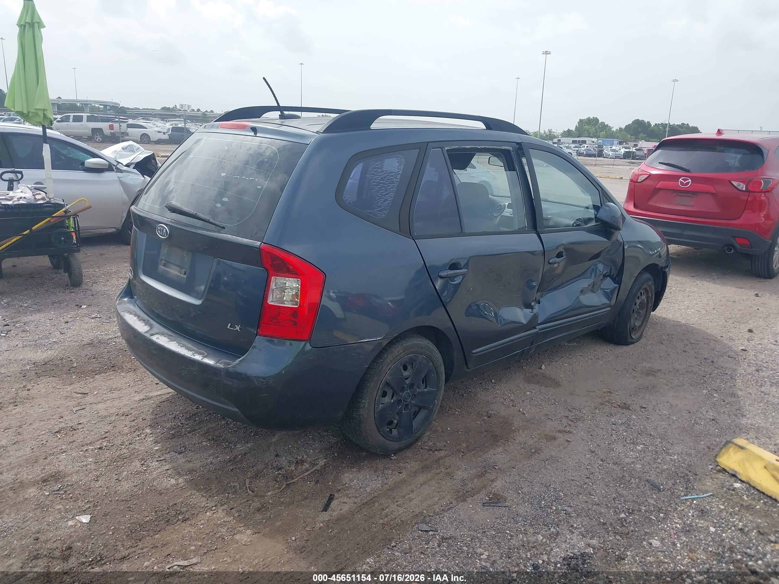 2009 Kia Rondo Lx Серый vin: KNAFG528897238105