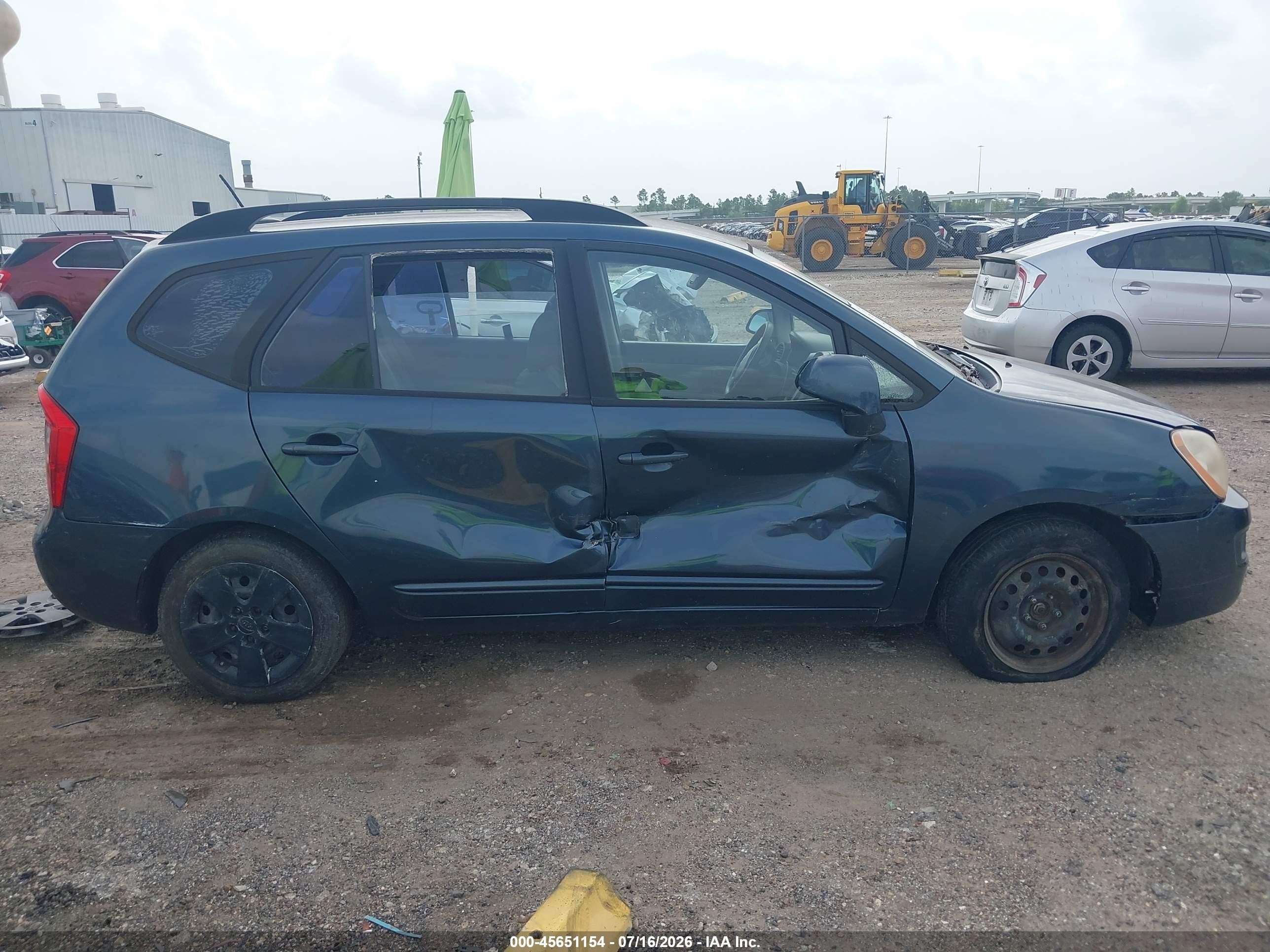 2009 Kia Rondo Lx Серый vin: KNAFG528897238105