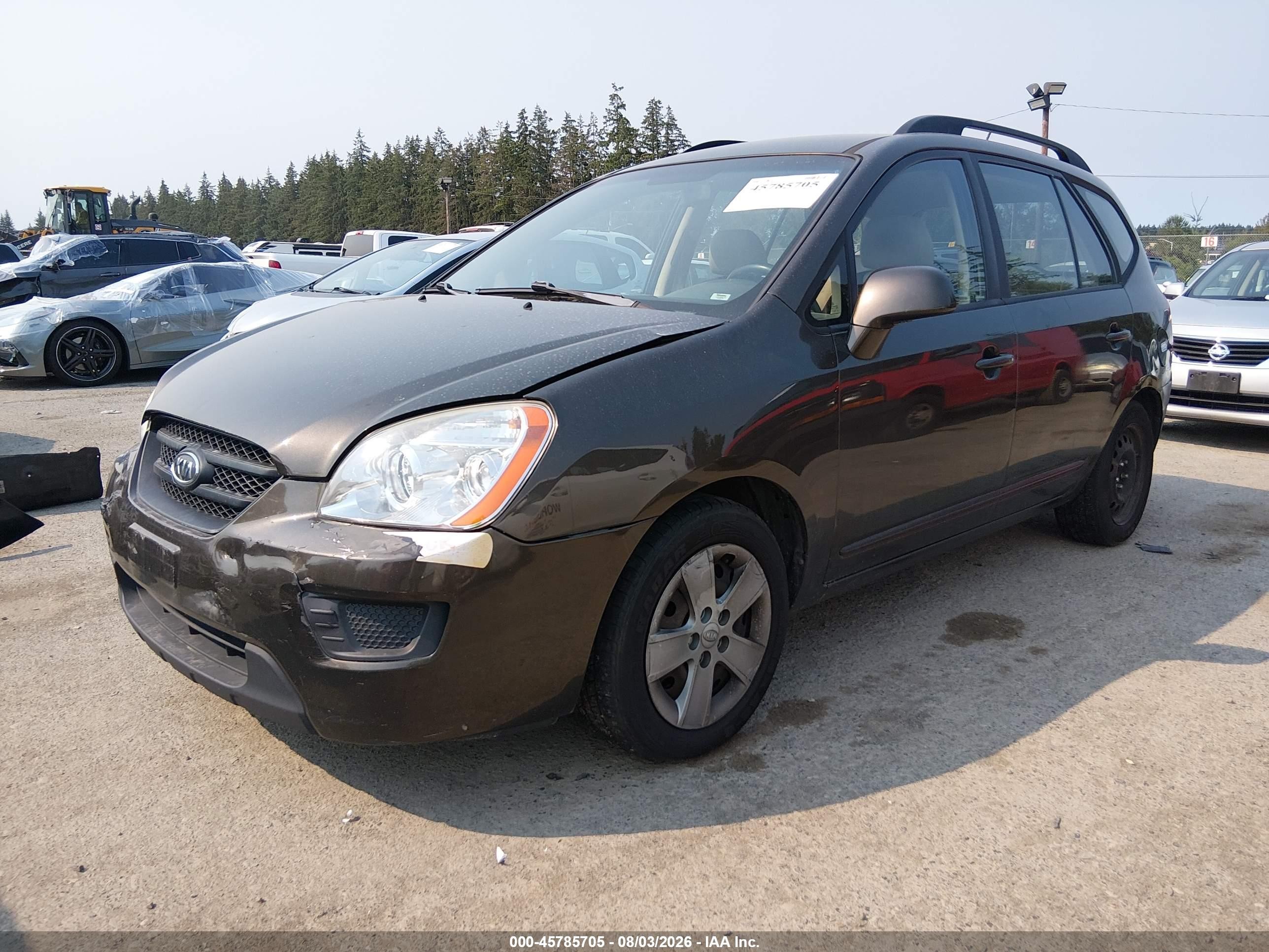 2009 Kia Rondo Lx Черный vin: KNAFG529X97262463