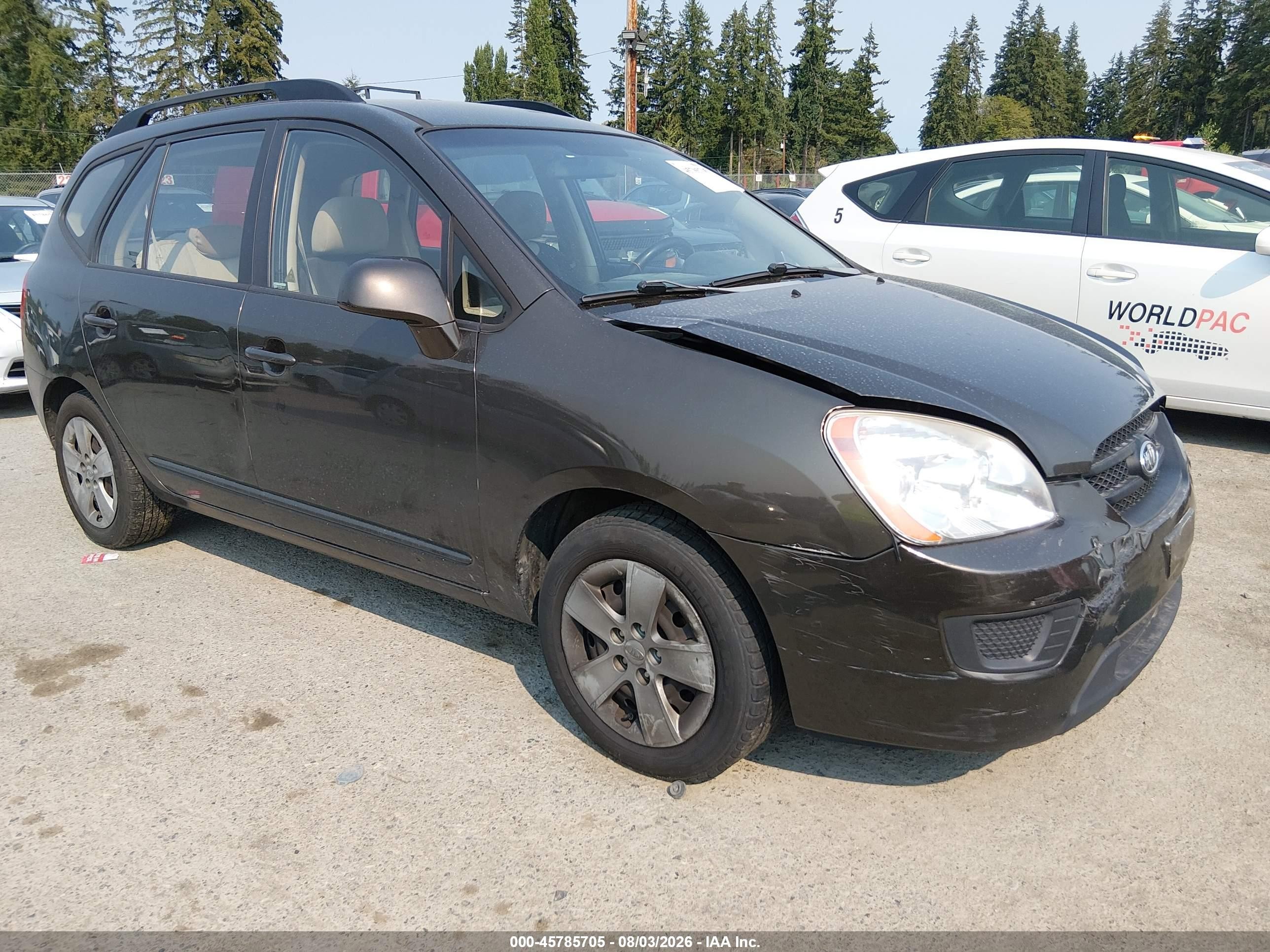 2009 Kia Rondo Lx Black vin: KNAFG529X97262463