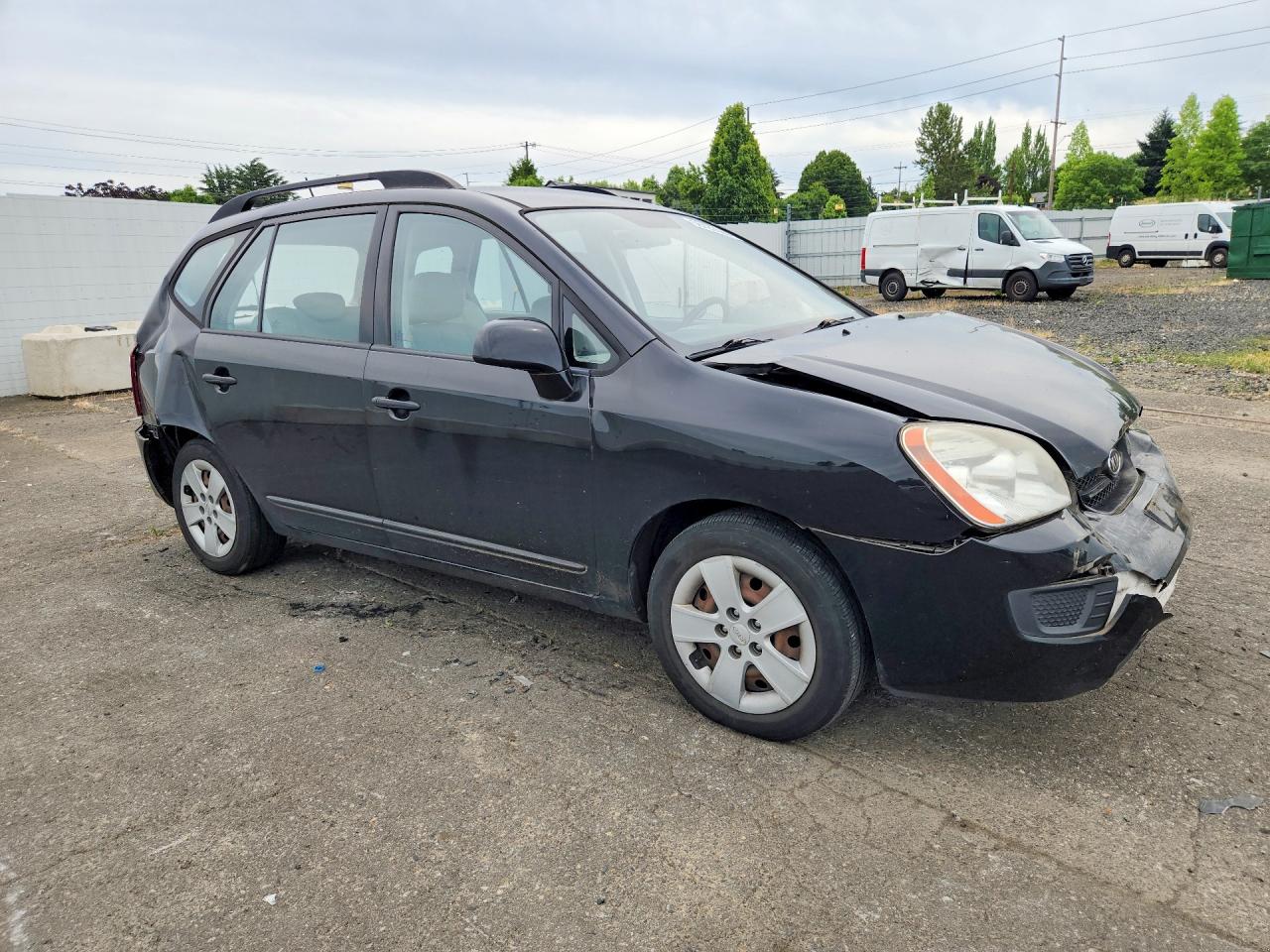 2009 Kia Rondo Base Black vin: KNAFG529X97262477
