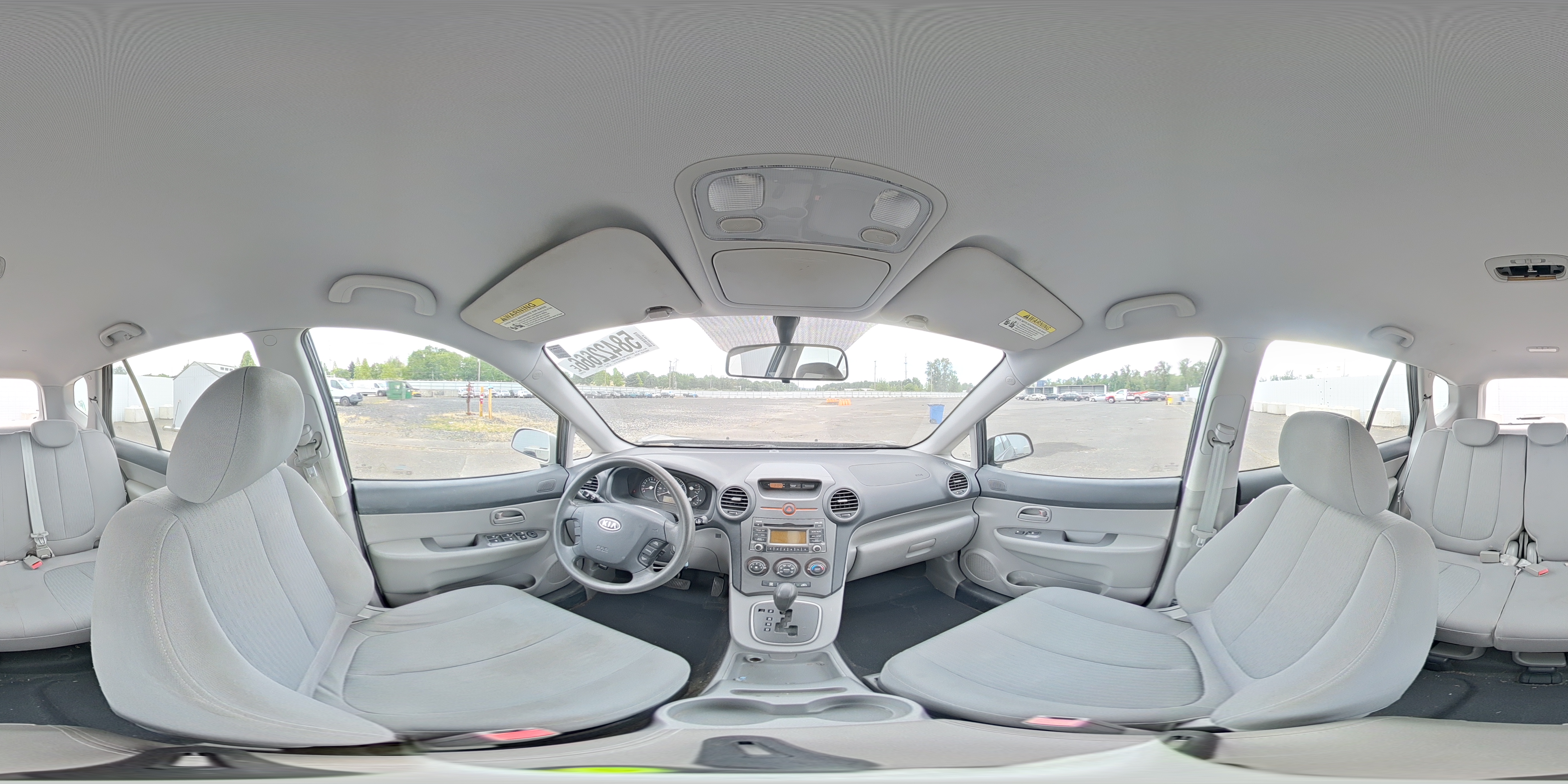 2009 Kia Rondo Base Black vin: KNAFG529X97262477