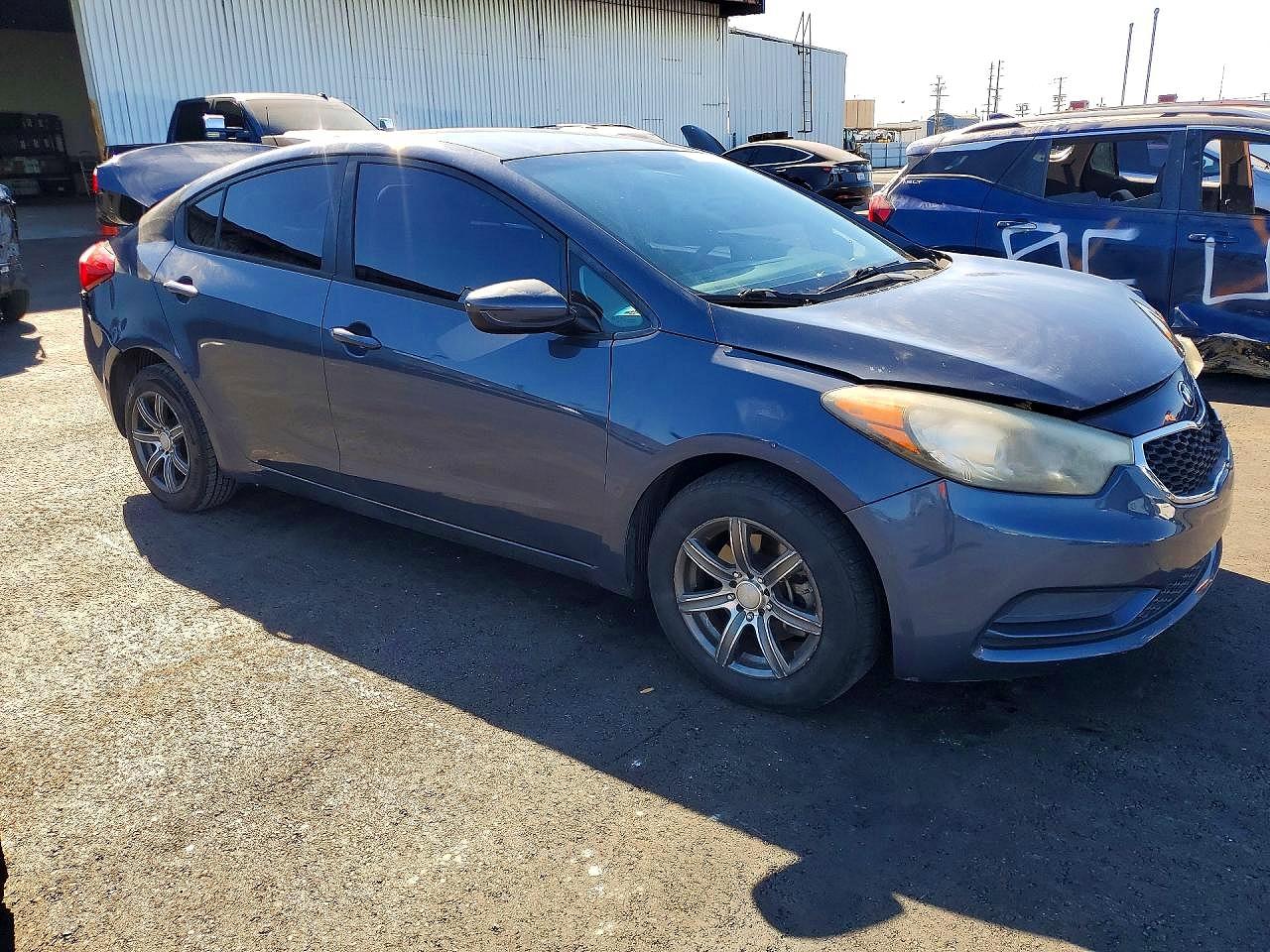 2014 Kia Forte Lx Blue vin: KNAFK4A60E5071978