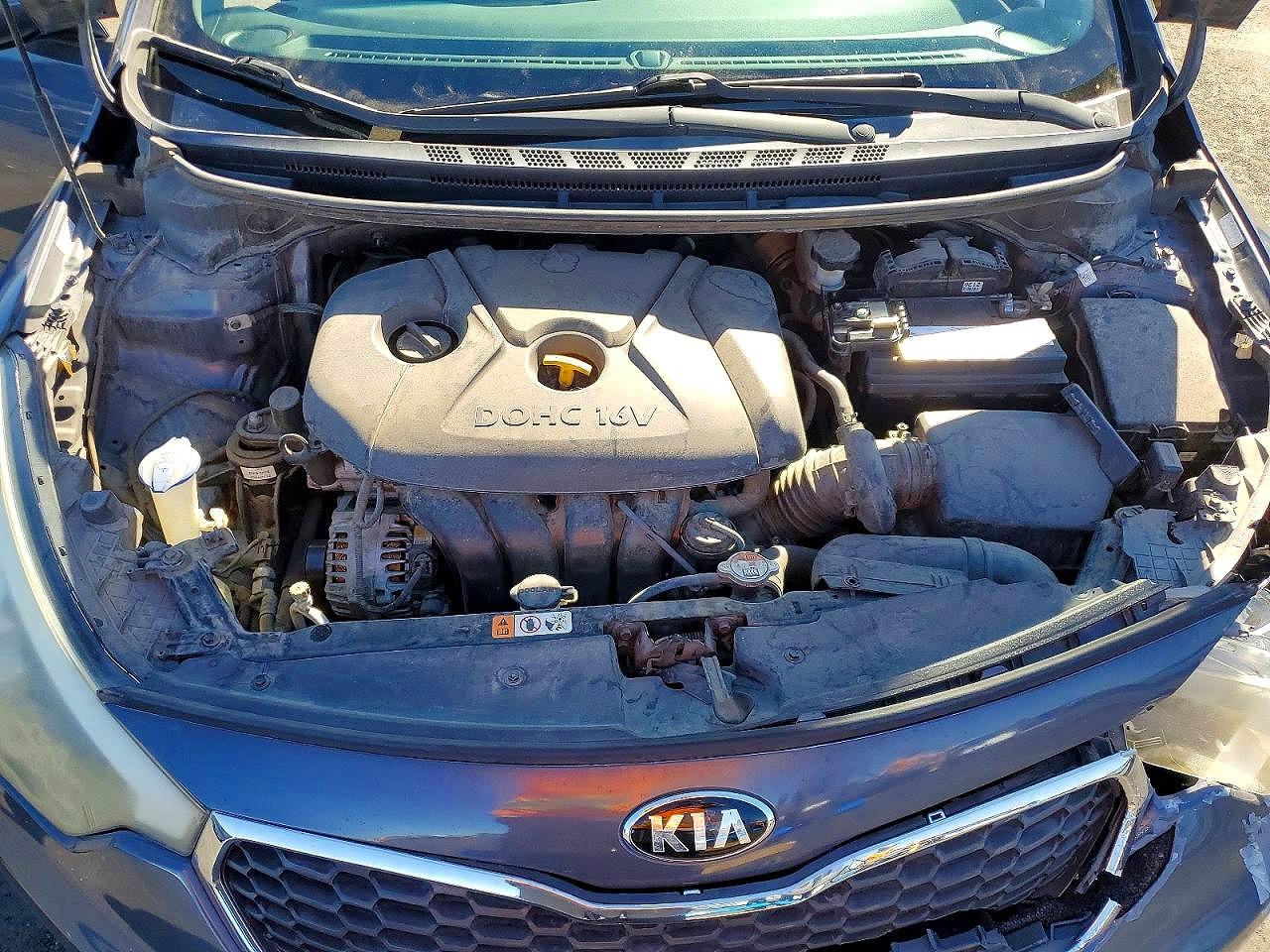 2014 Kia Forte Lx Blue vin: KNAFK4A60E5071978