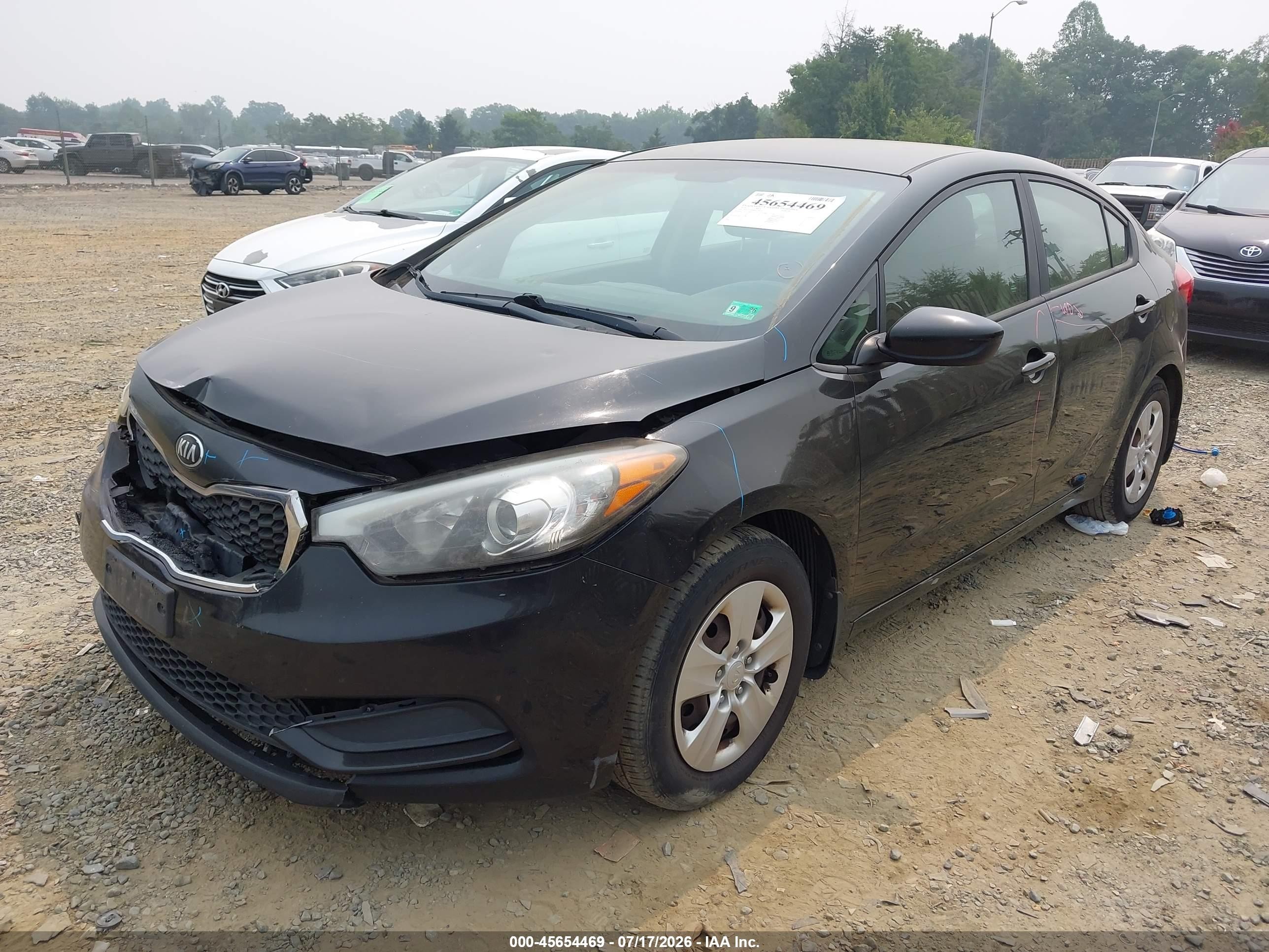 2014 Kia Forte Lx Black vin: KNAFK4A60E5139499