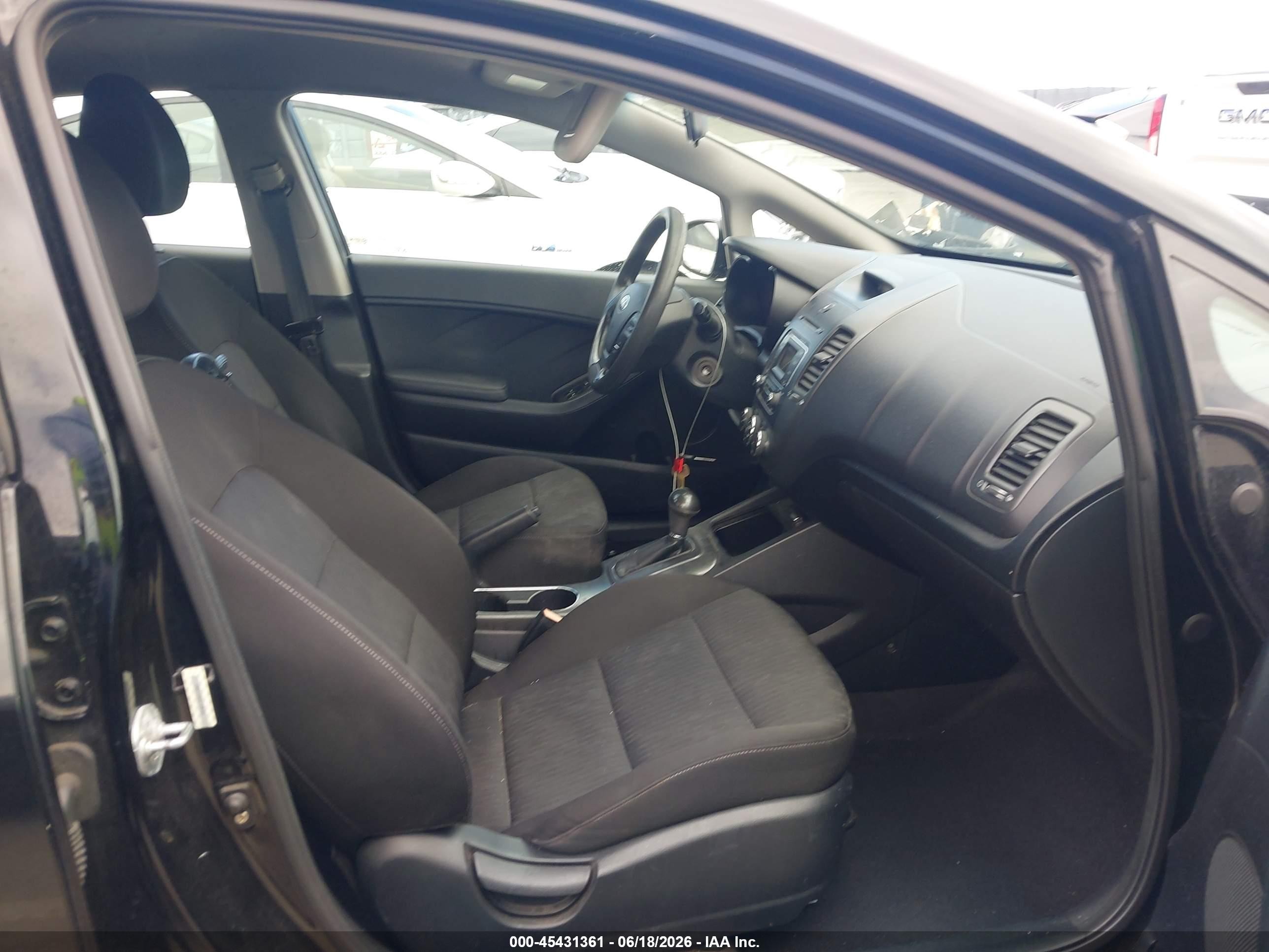 2014 Kia Forte Lx Black vin: KNAFK4A60E5186466