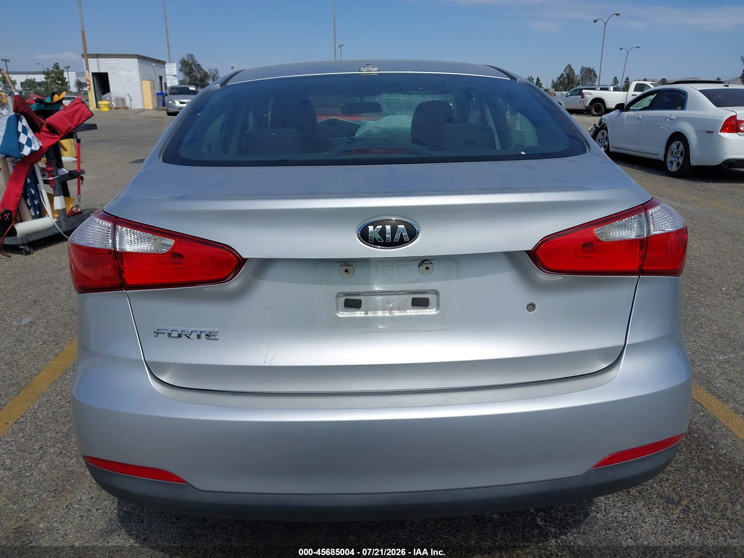 2014 Kia Forte Lx Silver vin: KNAFK4A60E5214380