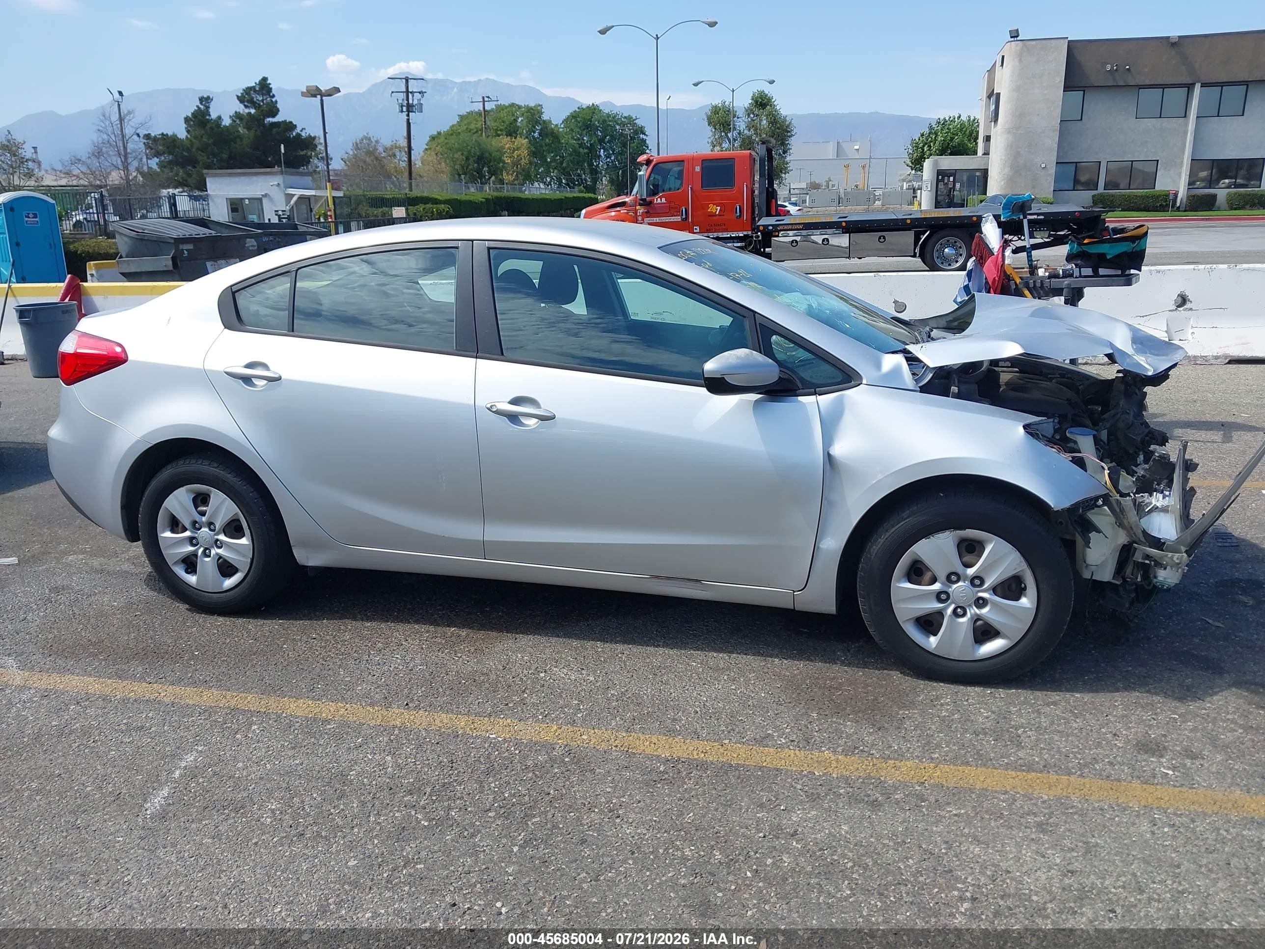 2014 Kia Forte Lx Silver vin: KNAFK4A60E5214380