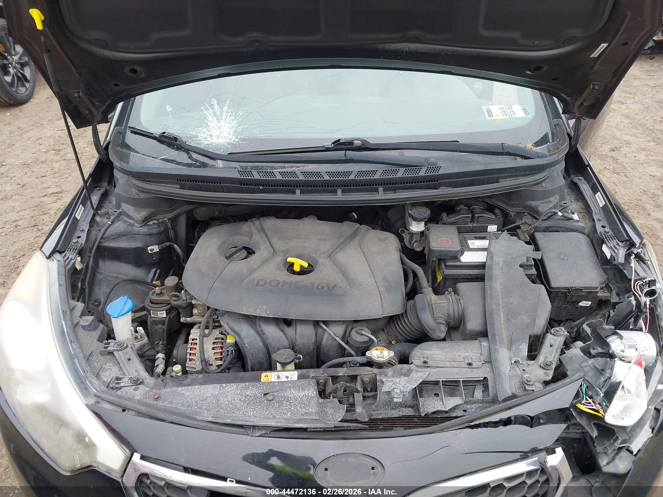 2015 Kia Forte Lx Черный vin: KNAFK4A60F5345973